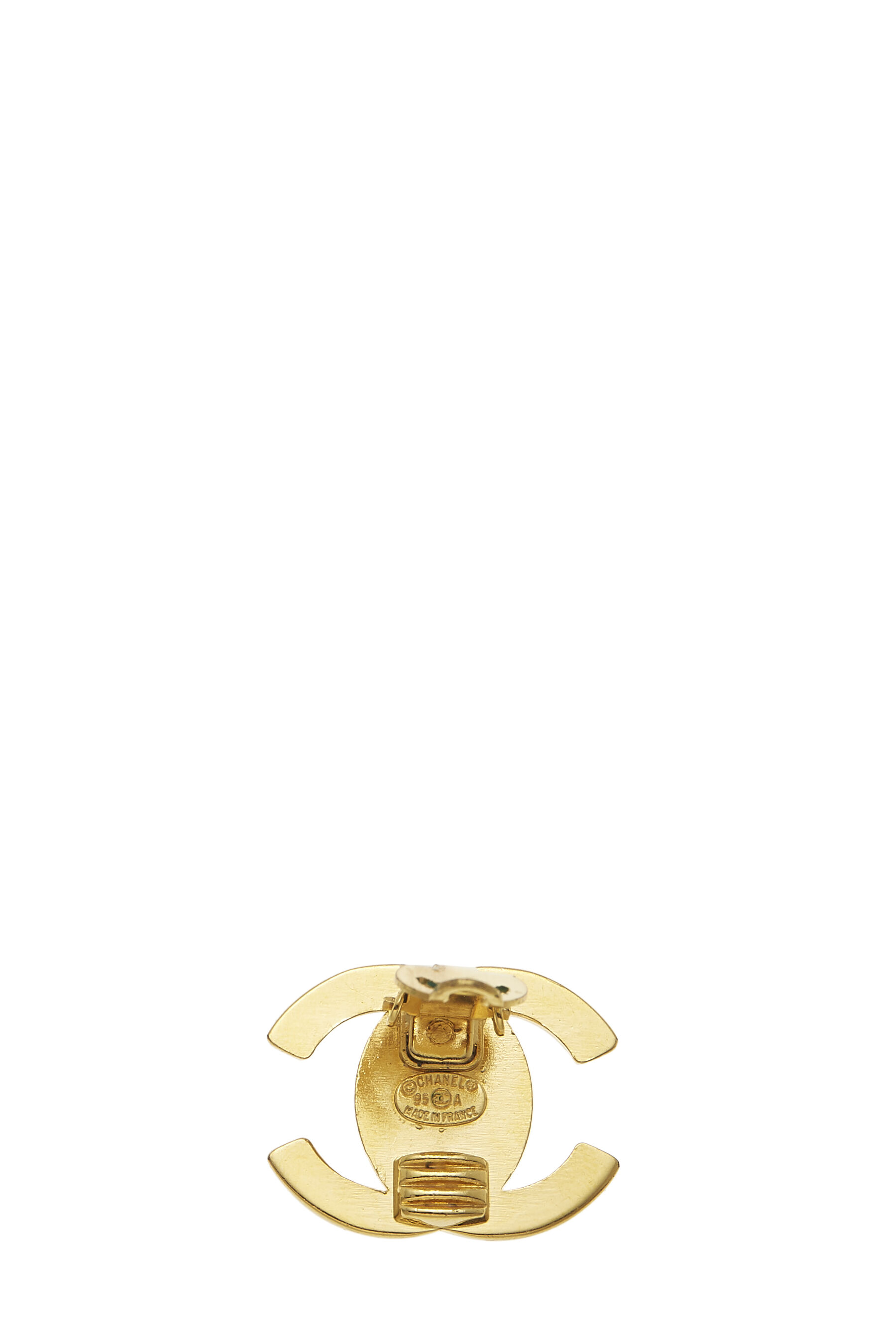 Chanel Gold 'CC' Turnlock Pin Large Q6J0NM17D5048