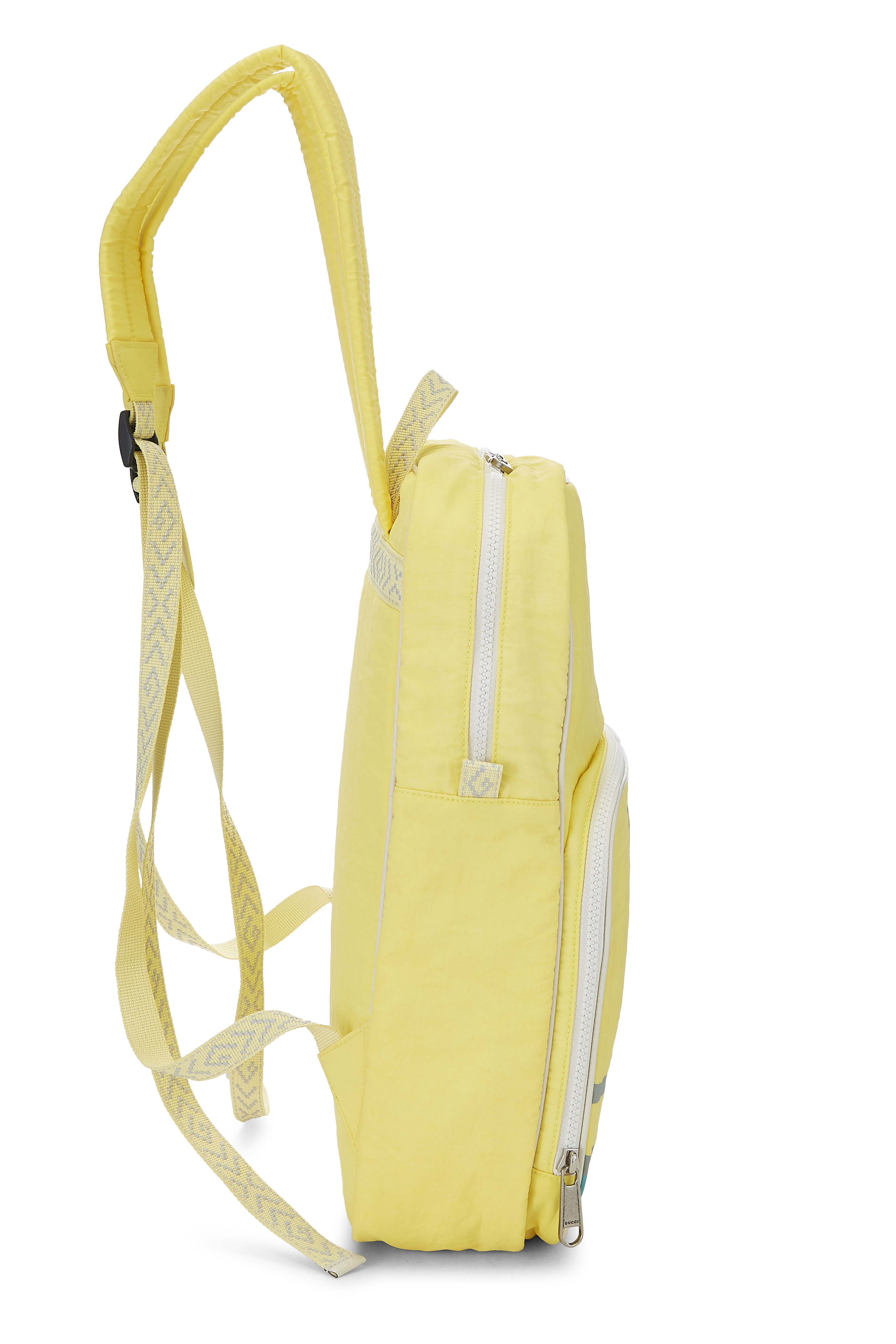 gucci backpack with yellow straps
