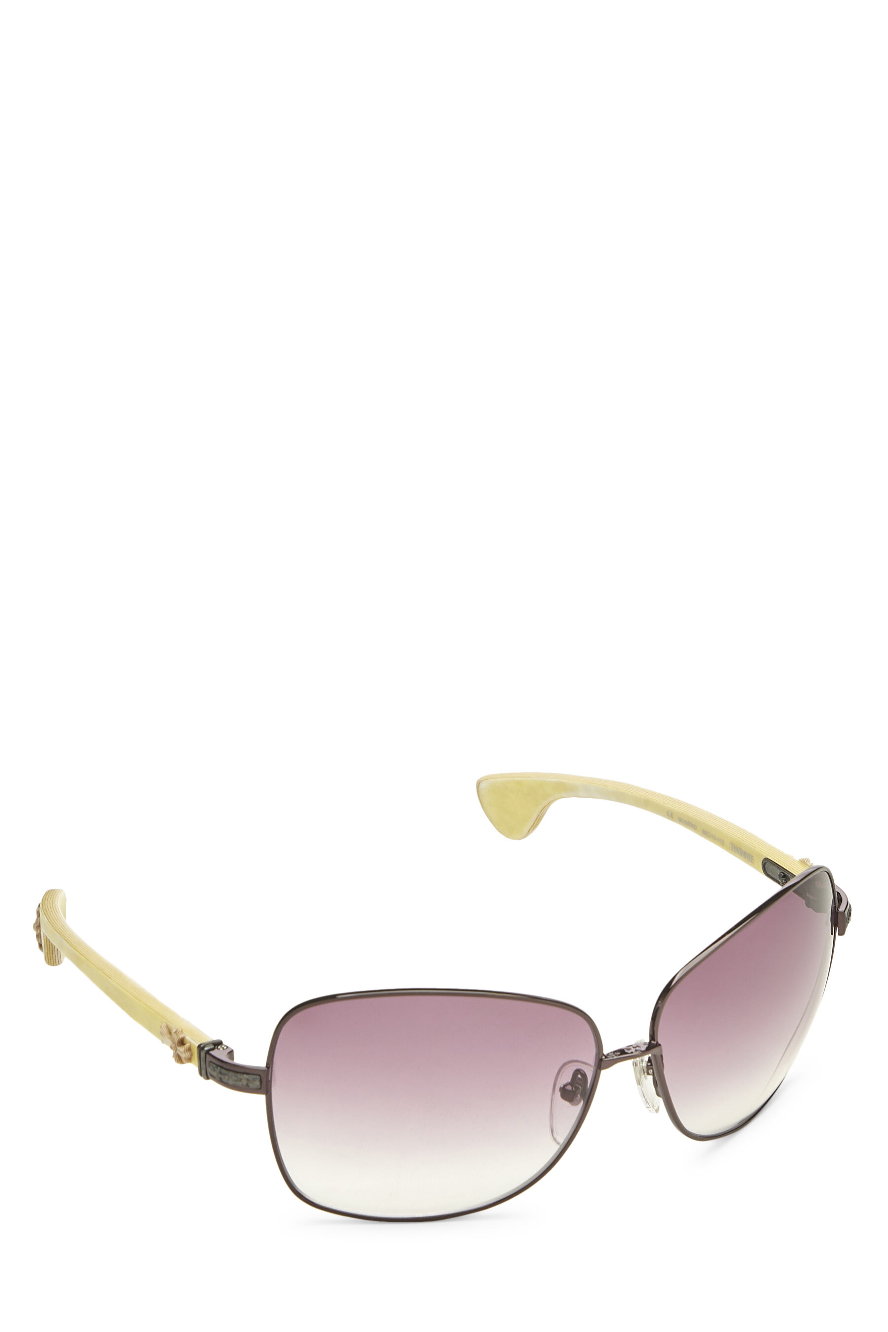 Chrome Hearts Purple & Black Metal Twinkie Sunglasses 