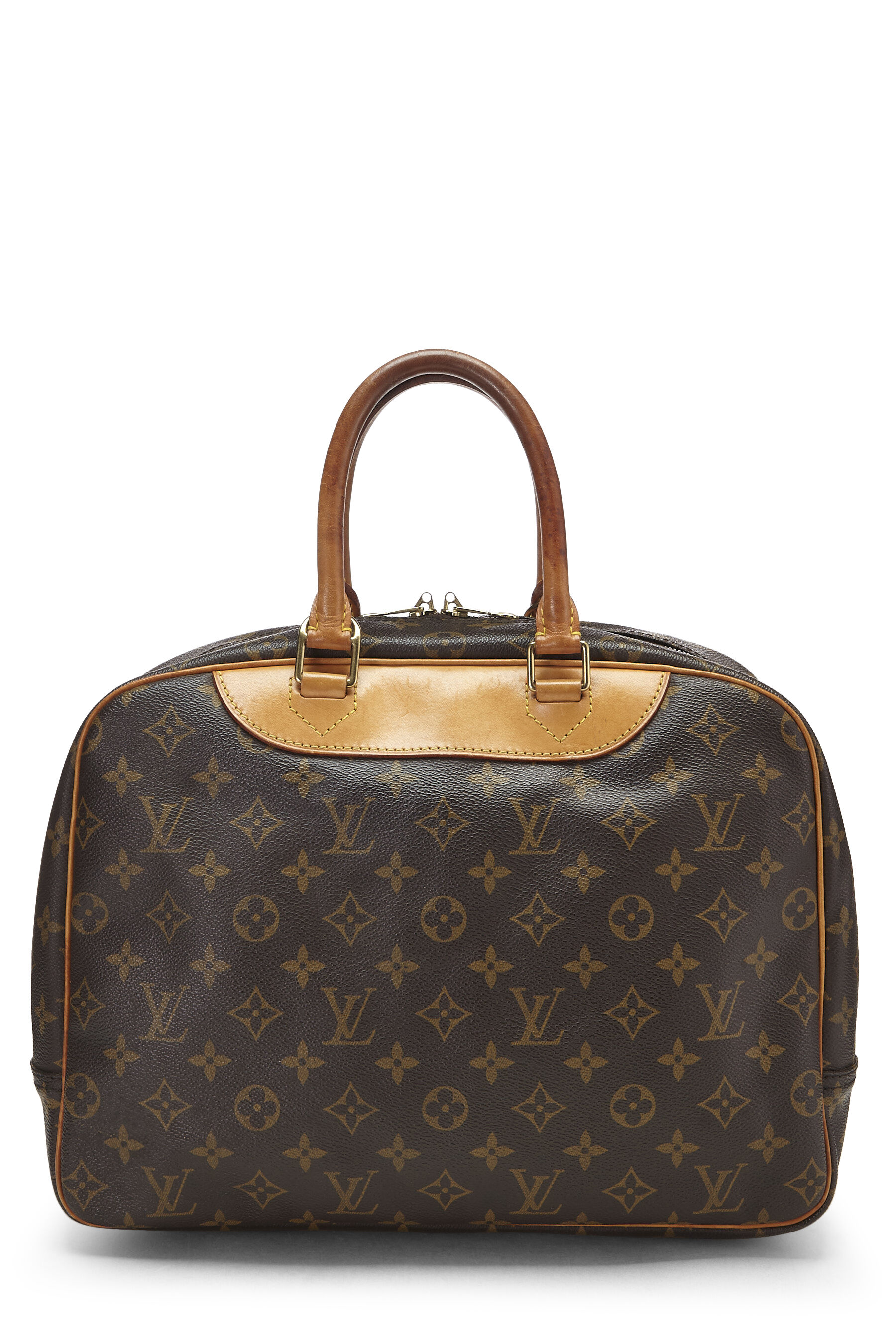 Louis Vuitton Monogram Deauville Bag w/ Strap - Brown Satchels