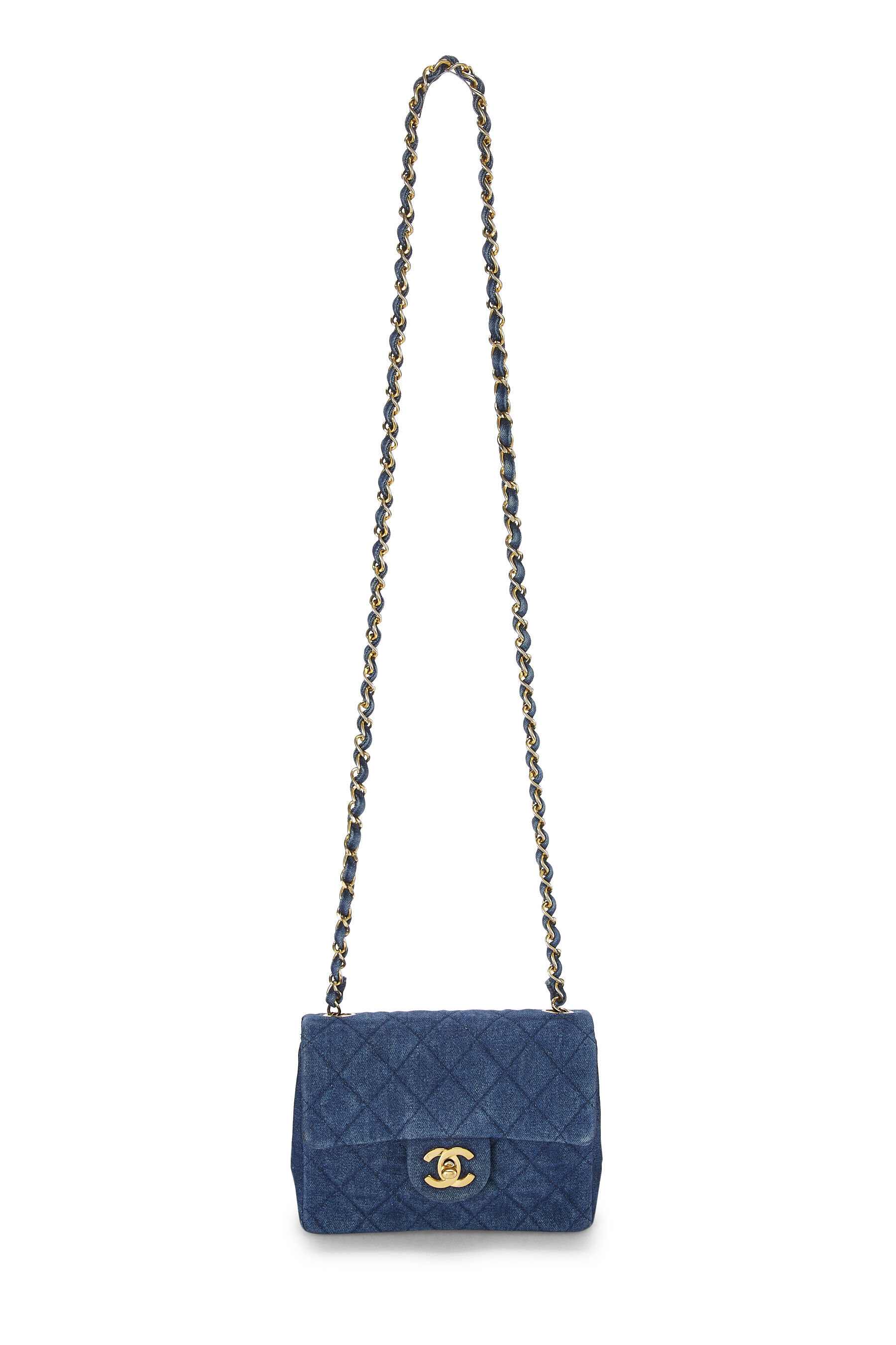 Chanel Blue Denim Flap Small 22P - Designer WishBags