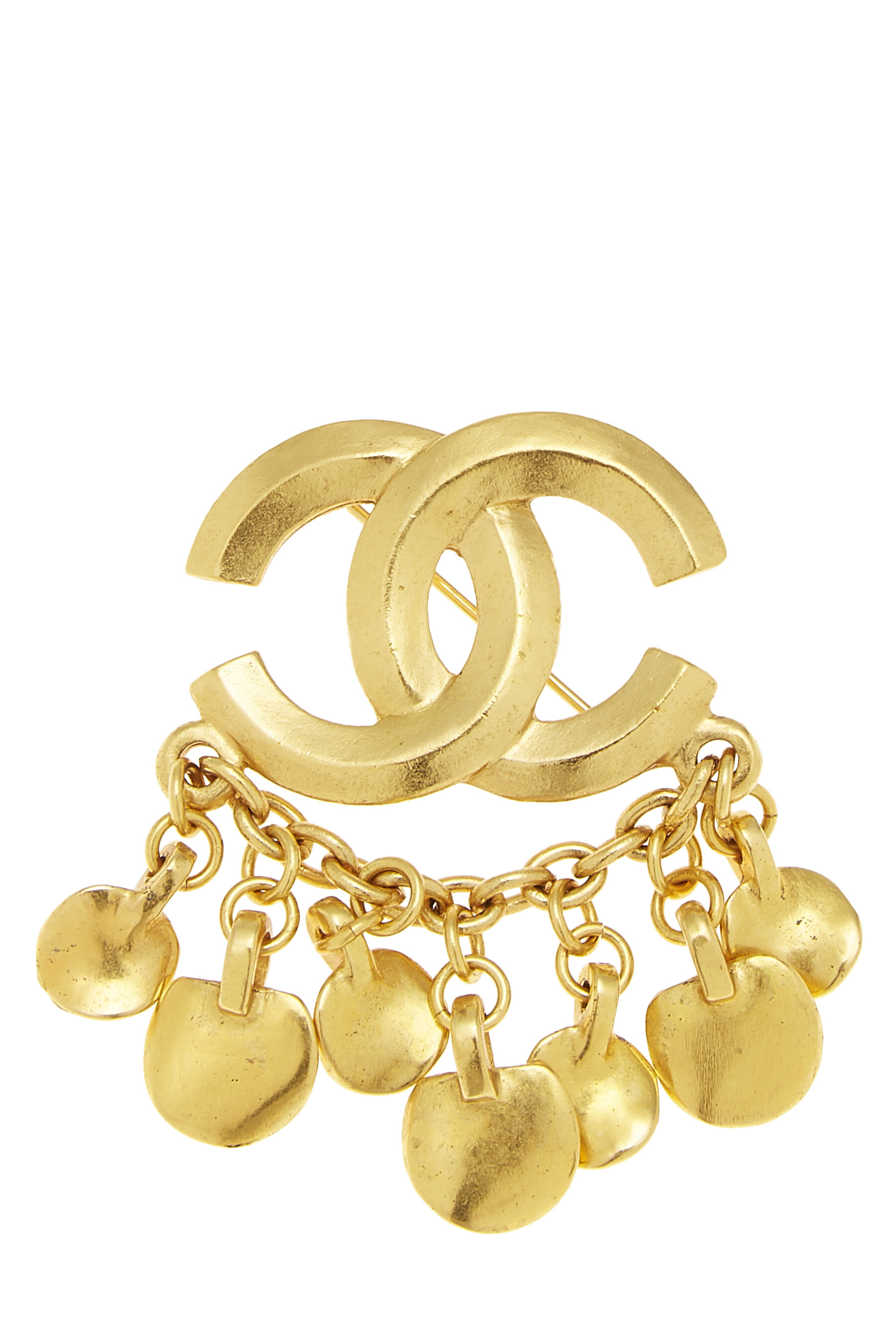 Chanel Gold 'CC' Dangle Pin Q6J04L17DB013