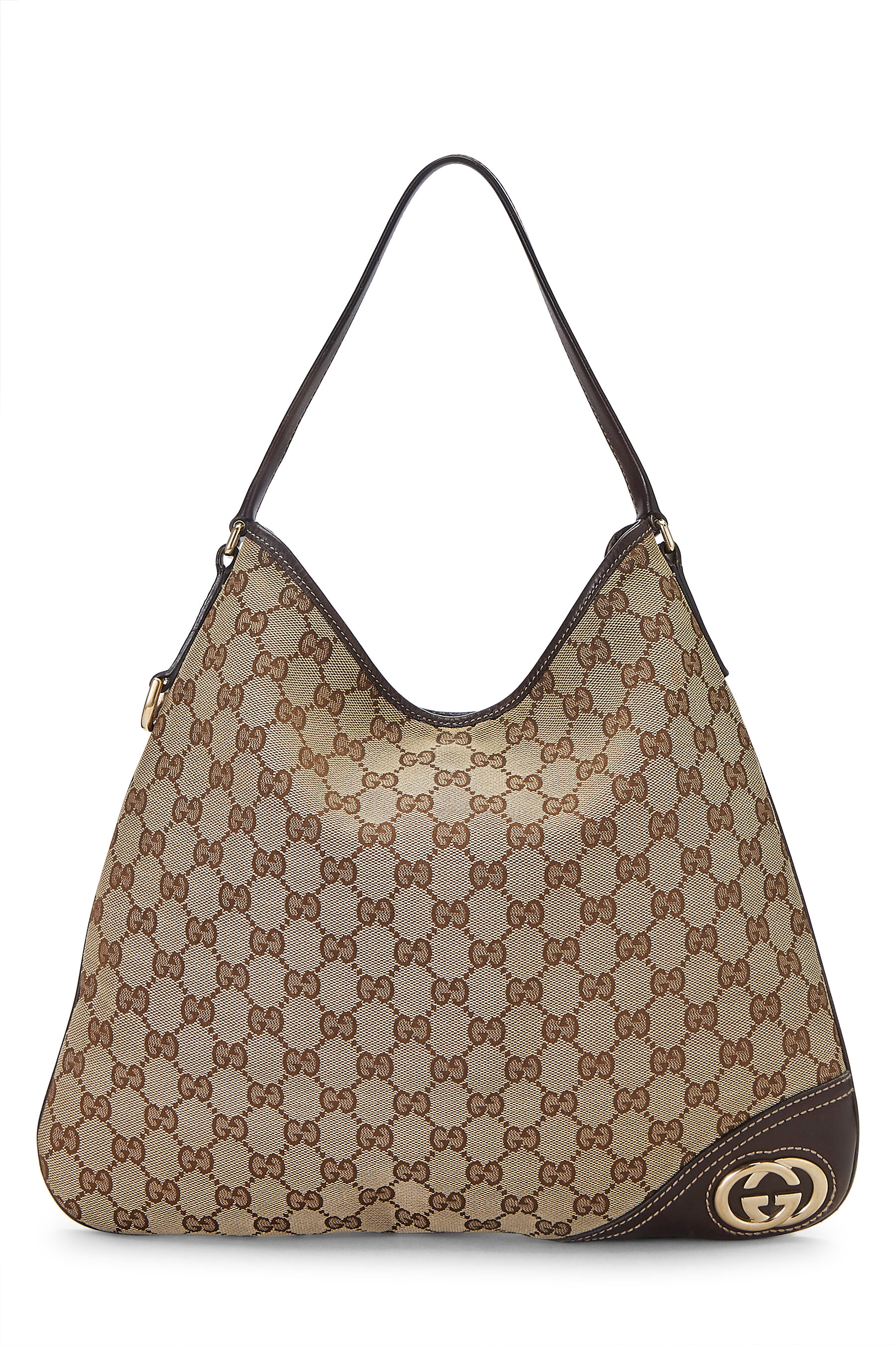 Gucci GG Canvas New Britt Hobo - Black Hobos, Handbags - GUC1359848