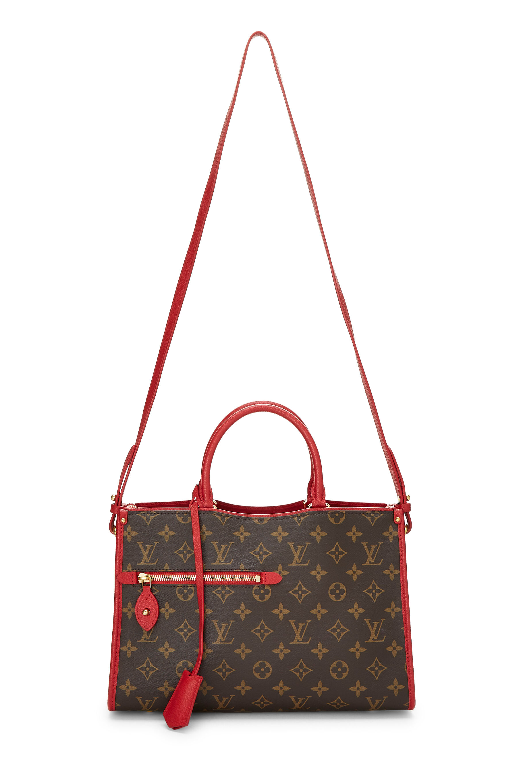 Sold at Auction: Louis Vuitton - Popincourt Shoulder Bag Brown Black LV  Monogram Tote Gold Medium