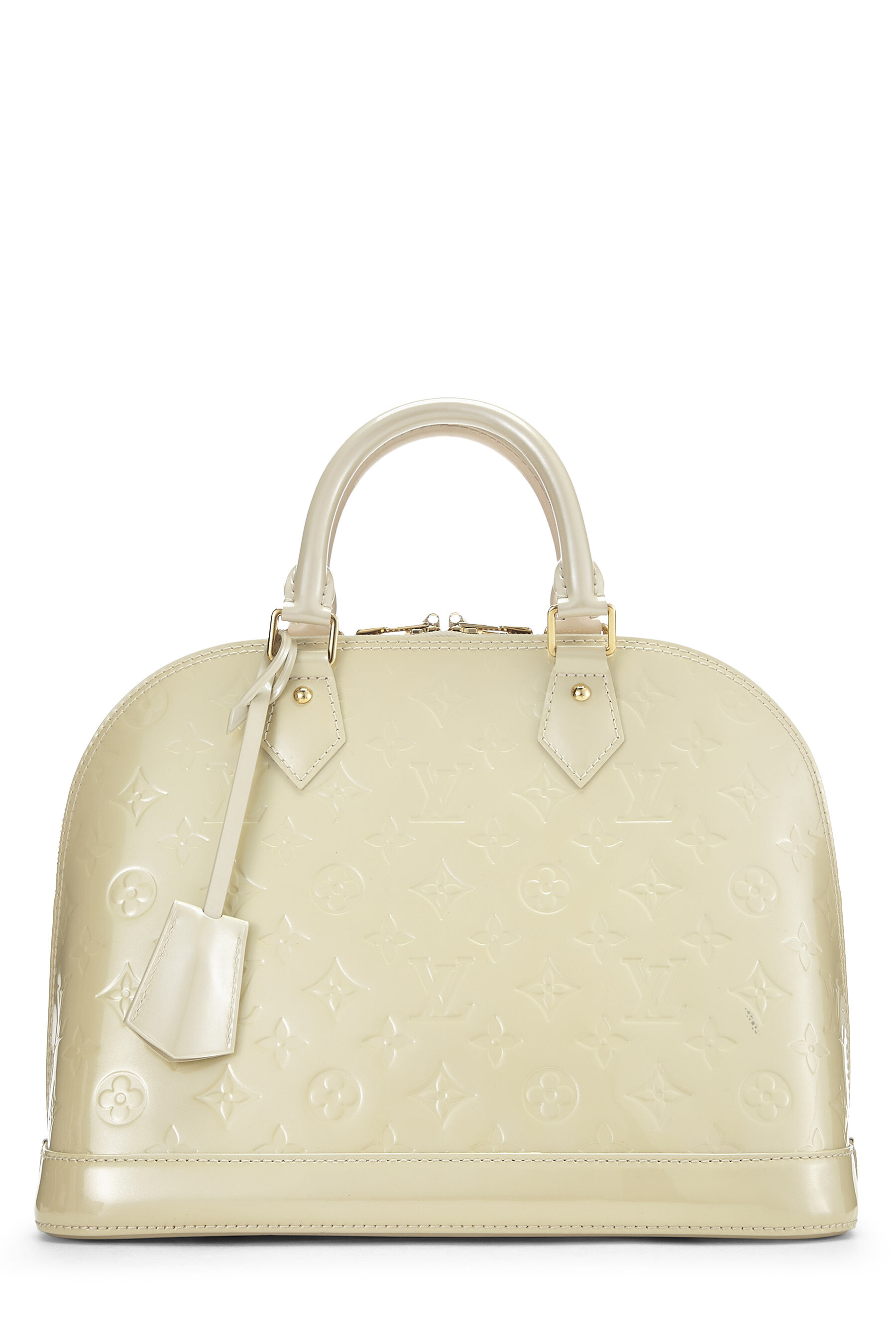 Louis Vuitton Bellflower Handbag Monogram Vernis PM MV Blanc Corail M91703