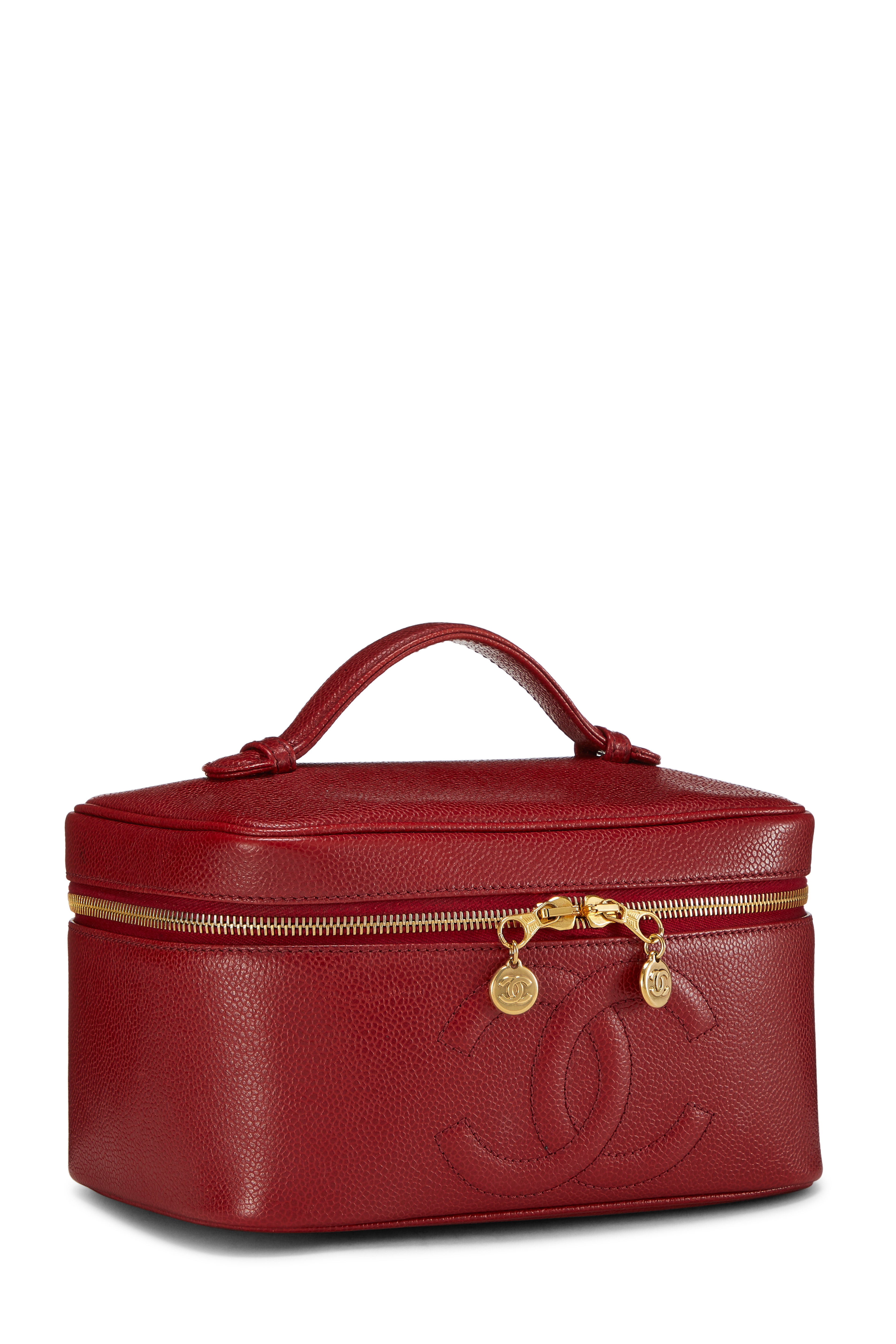 red chanel bucket bag vintage