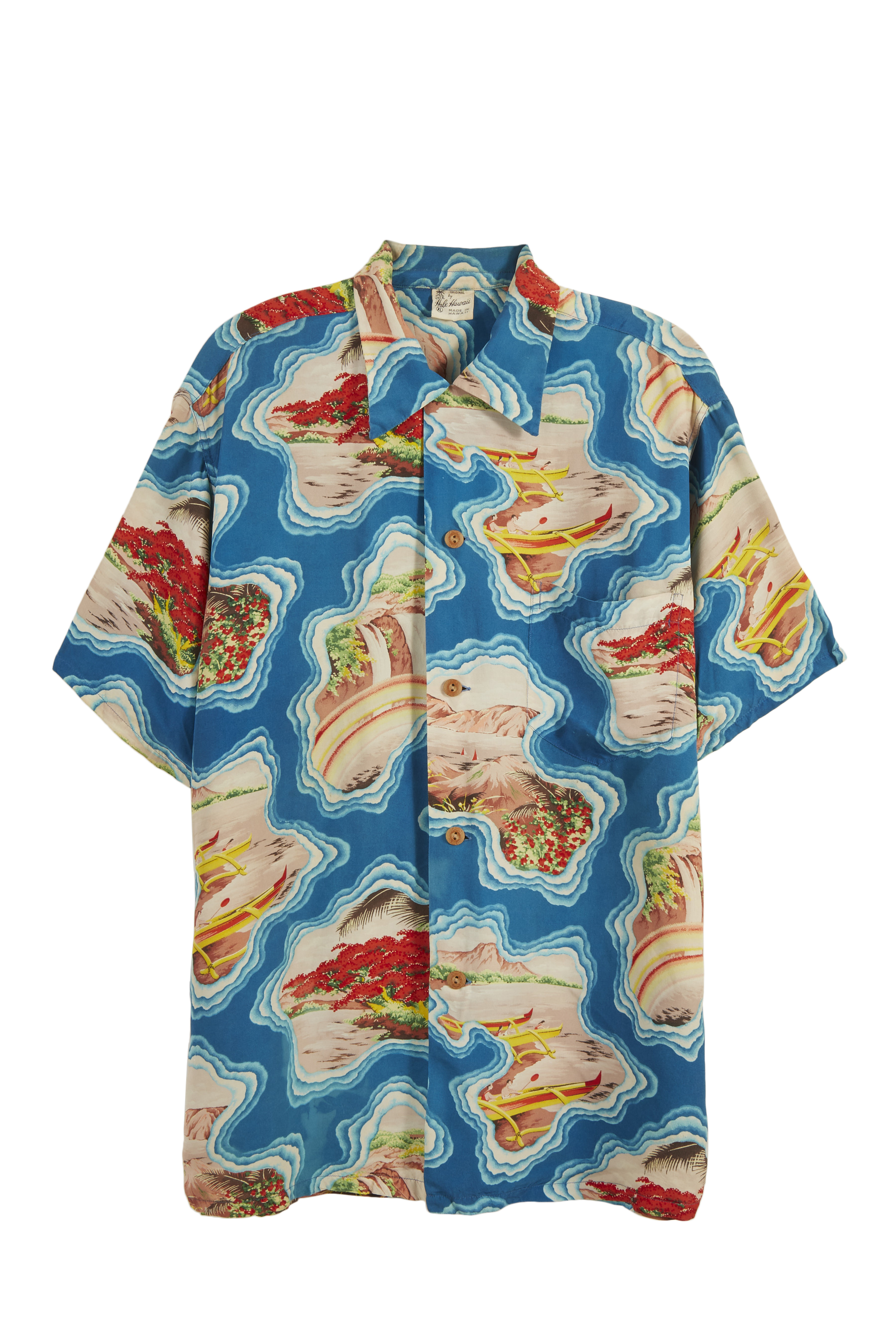 Whale Hawaii Island Pattern Shirt