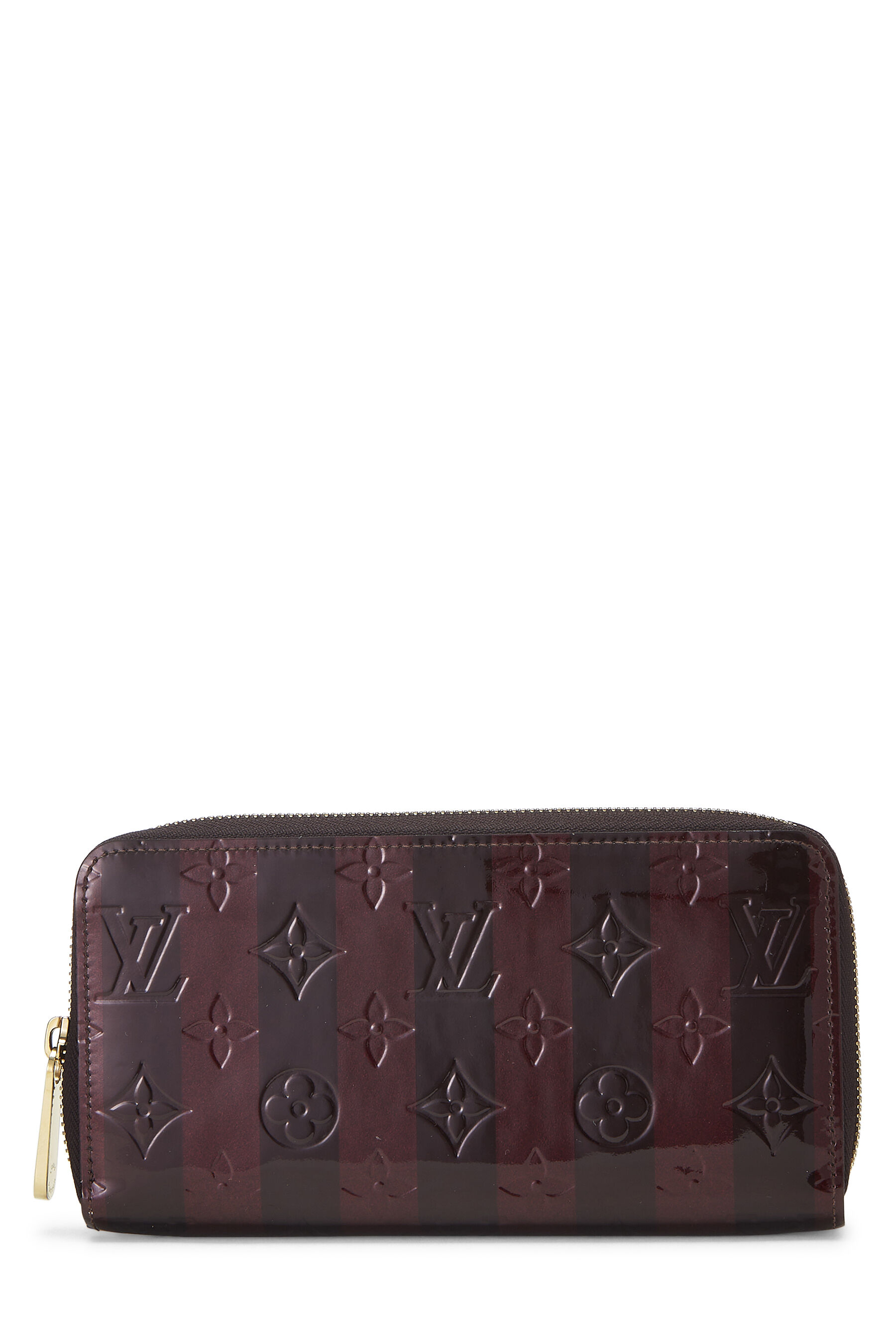 Louis Vuitton Wallet Zippy Vernis Monogram Amarante Leather W