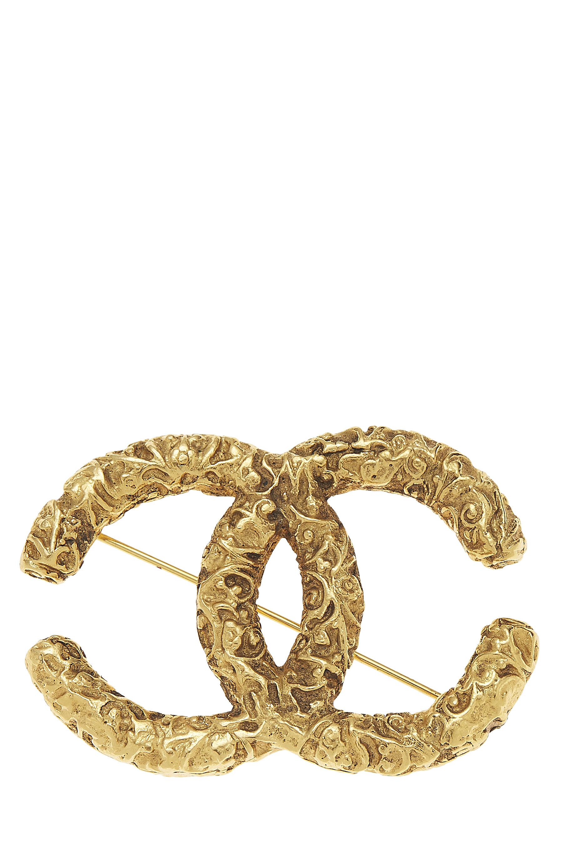 CHANEL Pre-Owned 1993 CC textured-finish Brooch - Farfetch