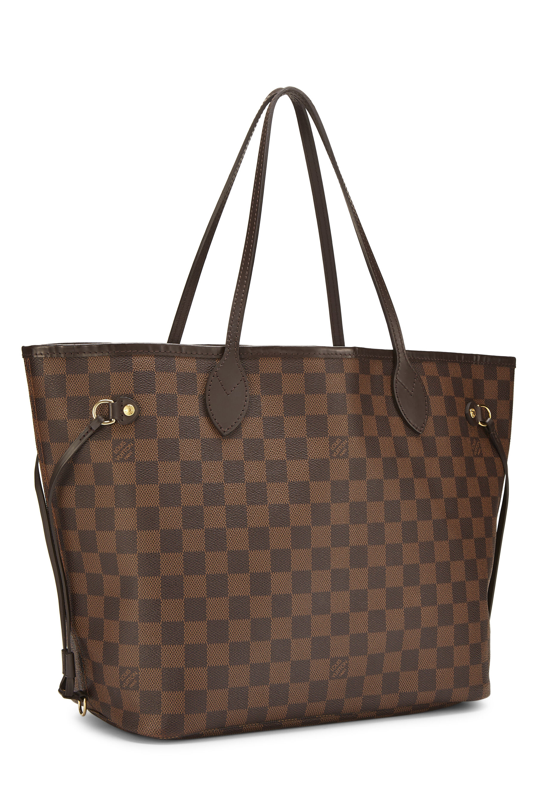 Louis Vuitton Pink Damier Ebene Neverfull MM NM QJBJDIDMPA023 | WGACA