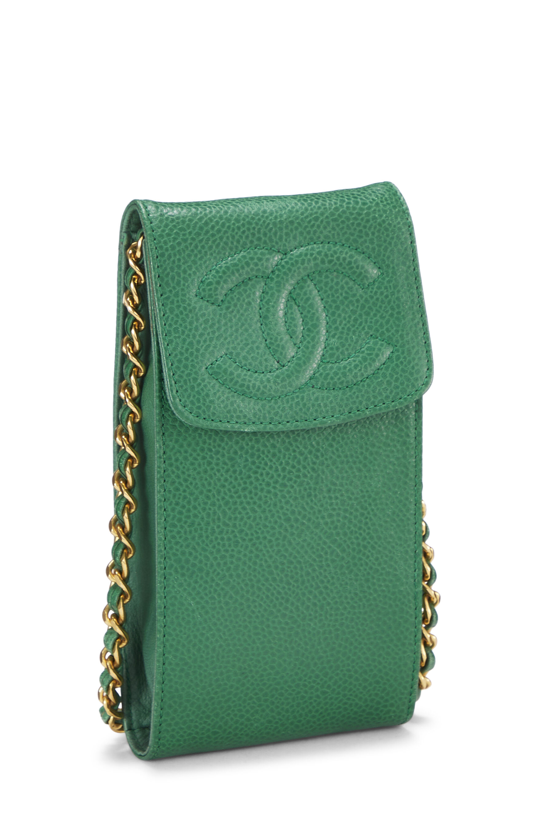 Chanel Wallet on Chain with CC Logo, 23P Green Caviar Leather Gold  Hardware, New in Box MA001