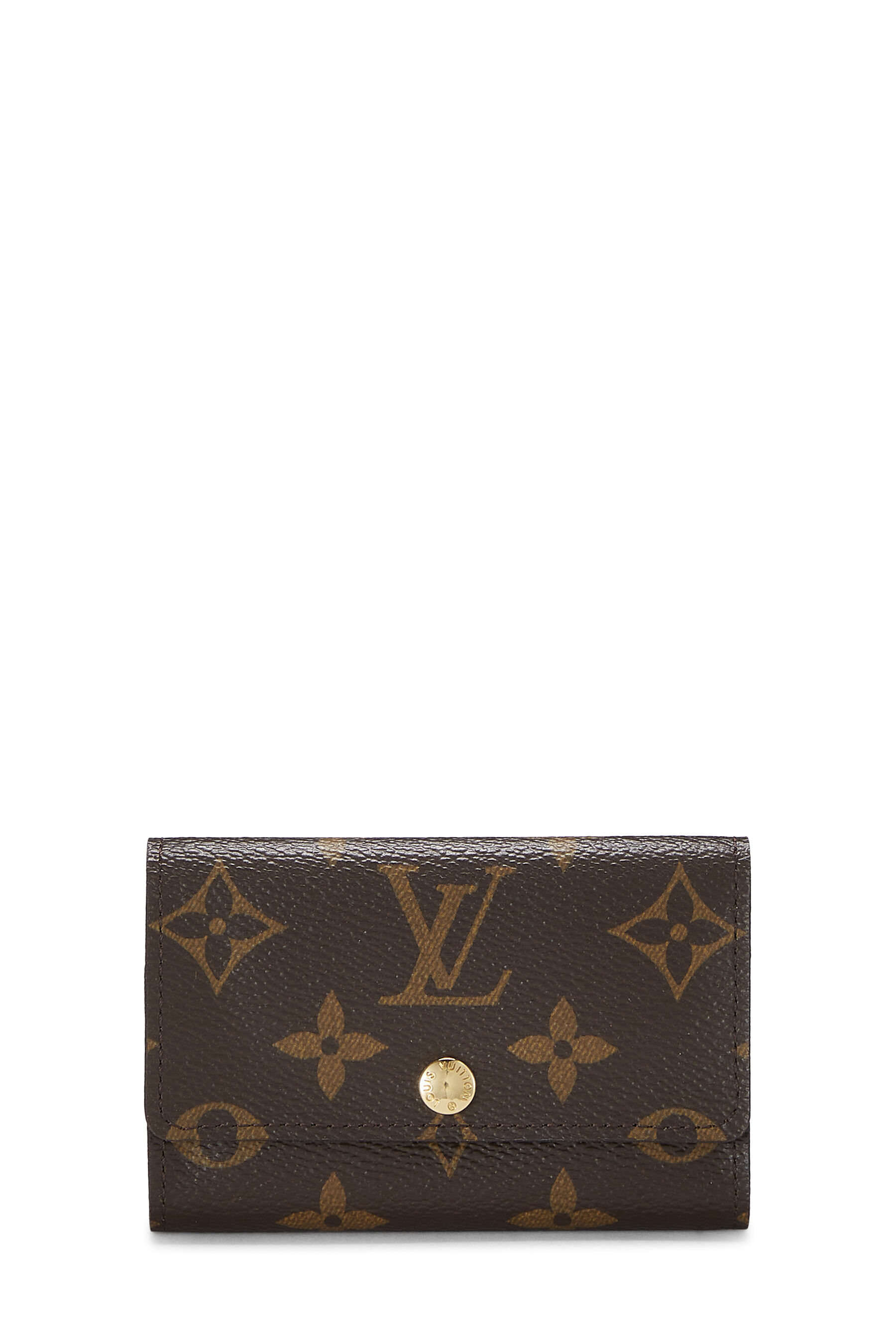 Brown Louis Vuitton Monogram Porte Monnaie Gousset Small Wallets