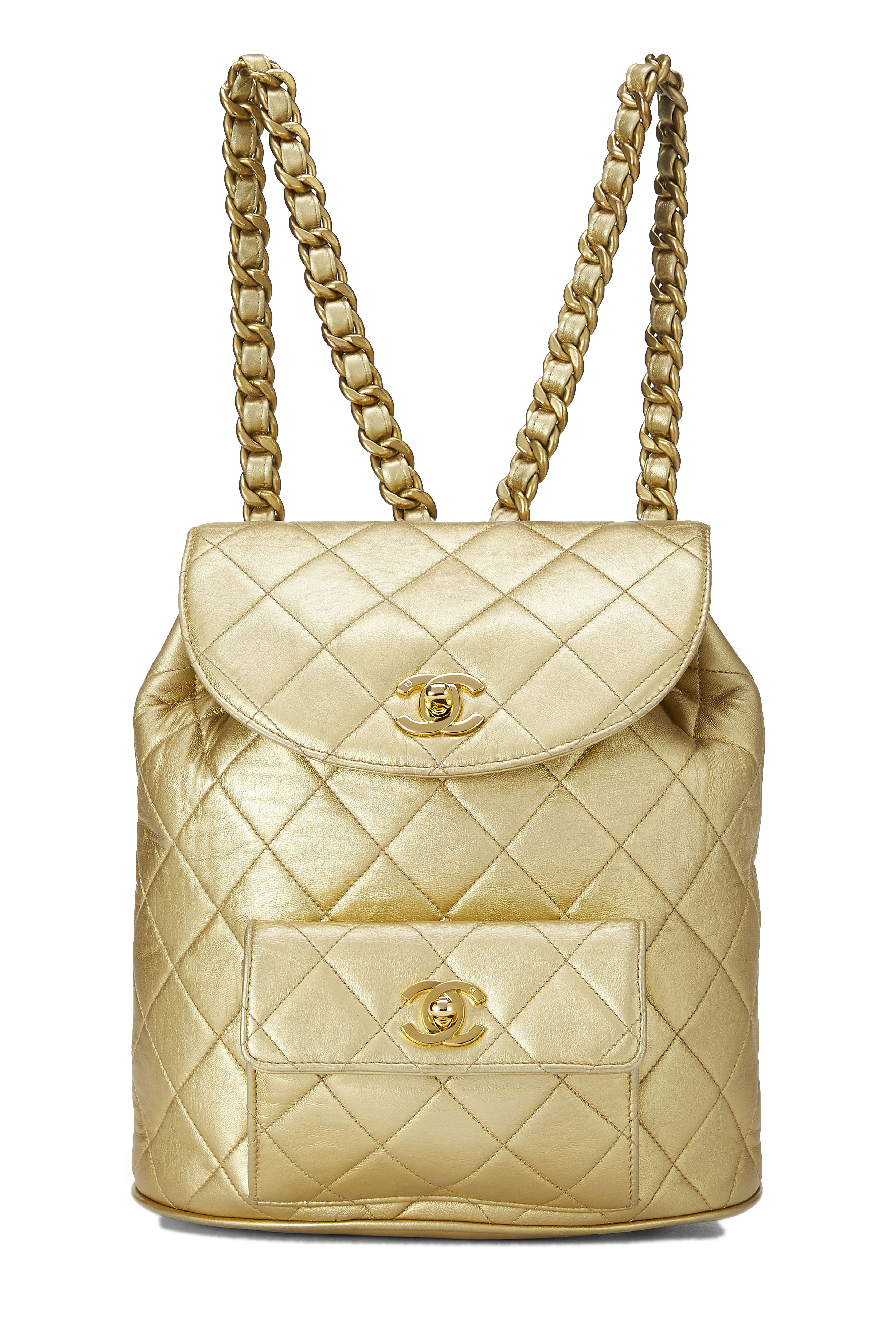 Timeless/classique leather backpack Chanel Gold in Leather - 32934642