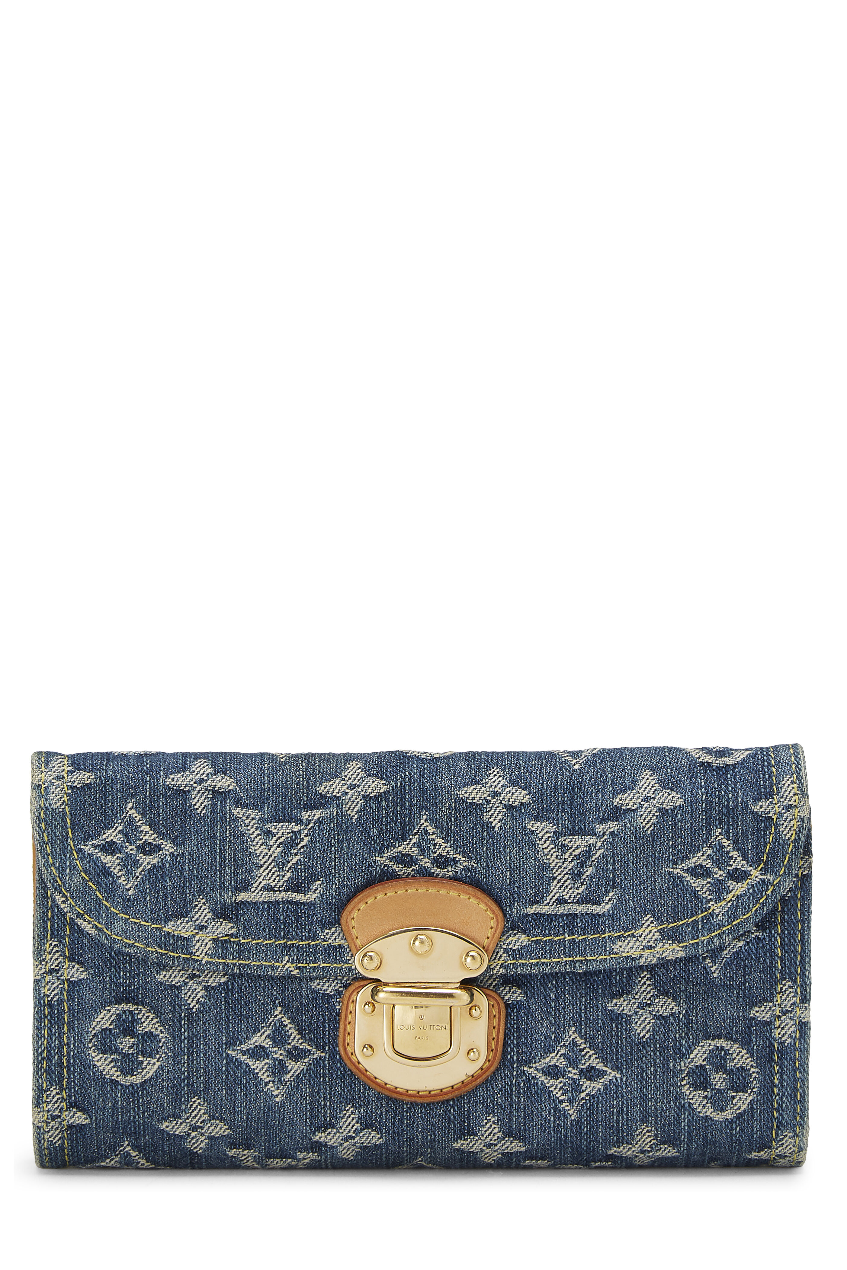 Louis Vuitton Blue Monogram Denim Flat Shopper QJBAVBECBB012