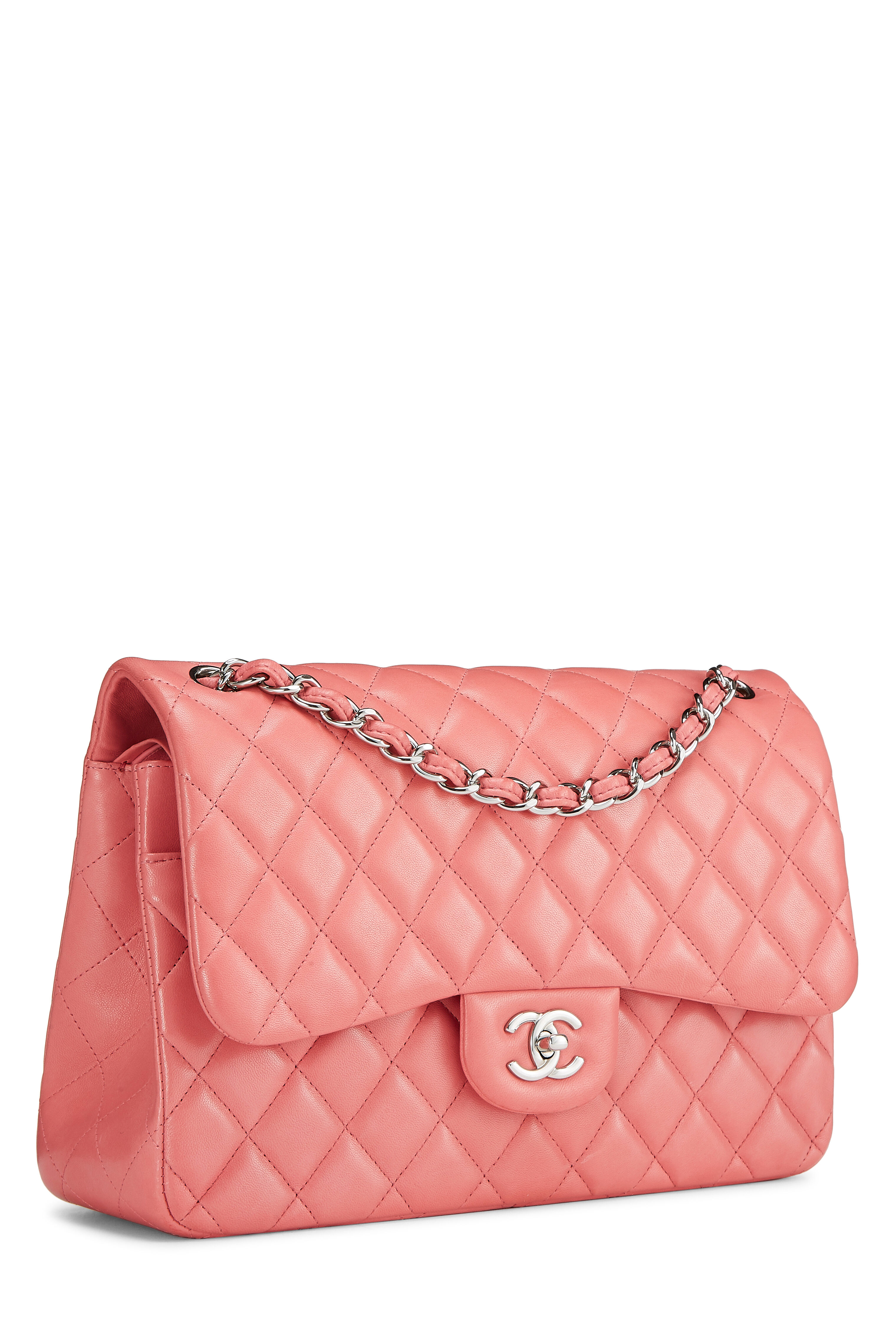 Chanel Pink Jumbo Lambskin Double Flap Bag – Its A Luv Story