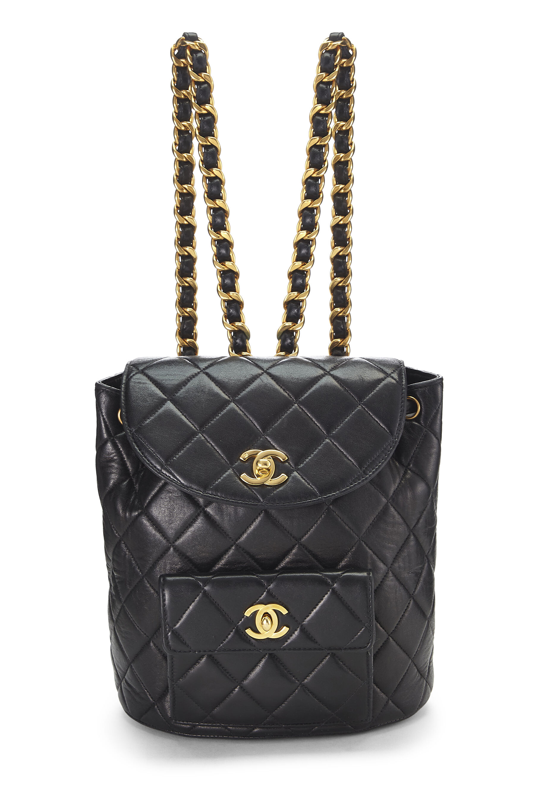 Chanel Black Quilted Lambskin Classic Backpack Q6B0NE1IK7119