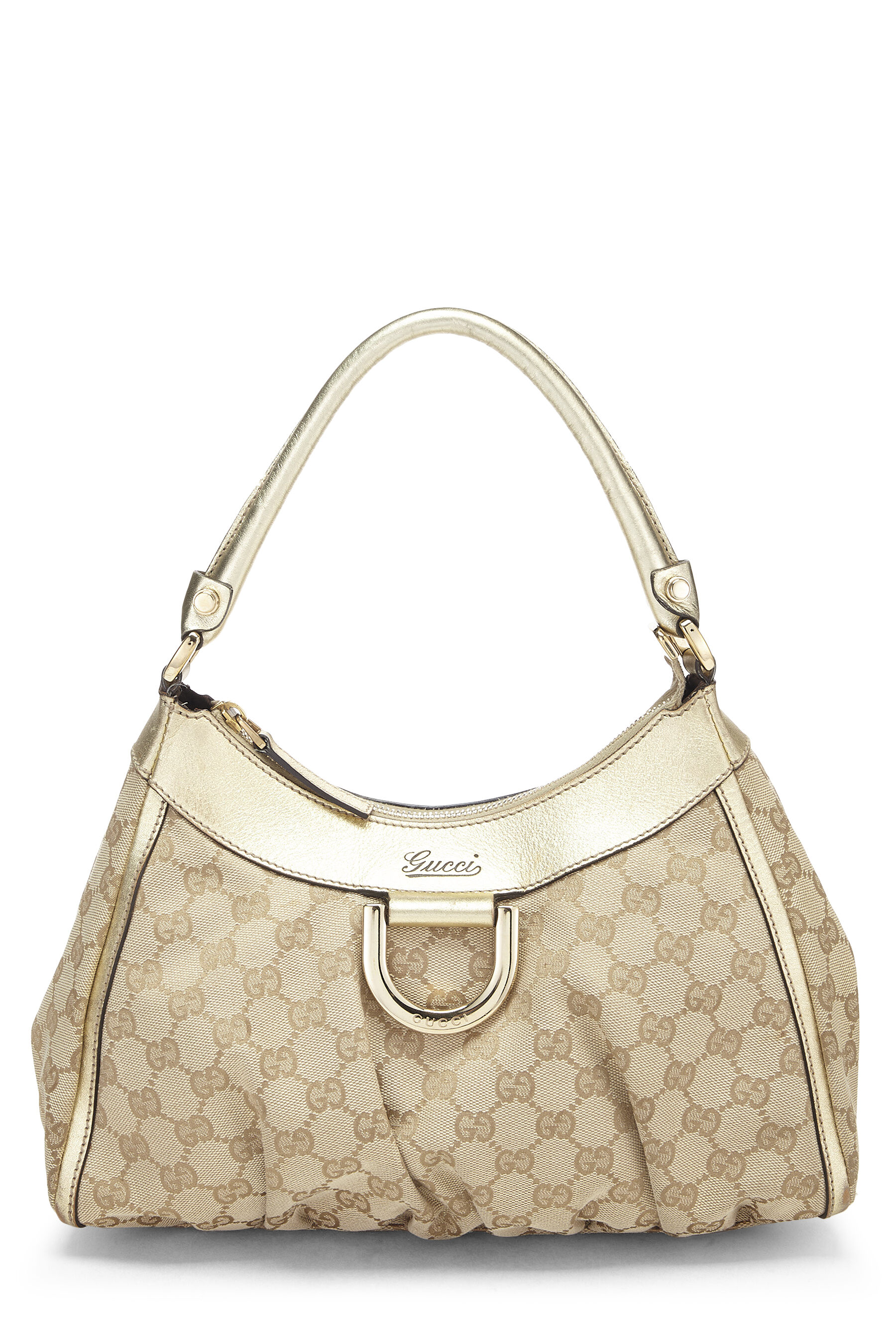 Gucci Brown Suede Small GG Ring Shoulder Bag Gold Hardware Available For  Immediate Sale At Sotheby's
