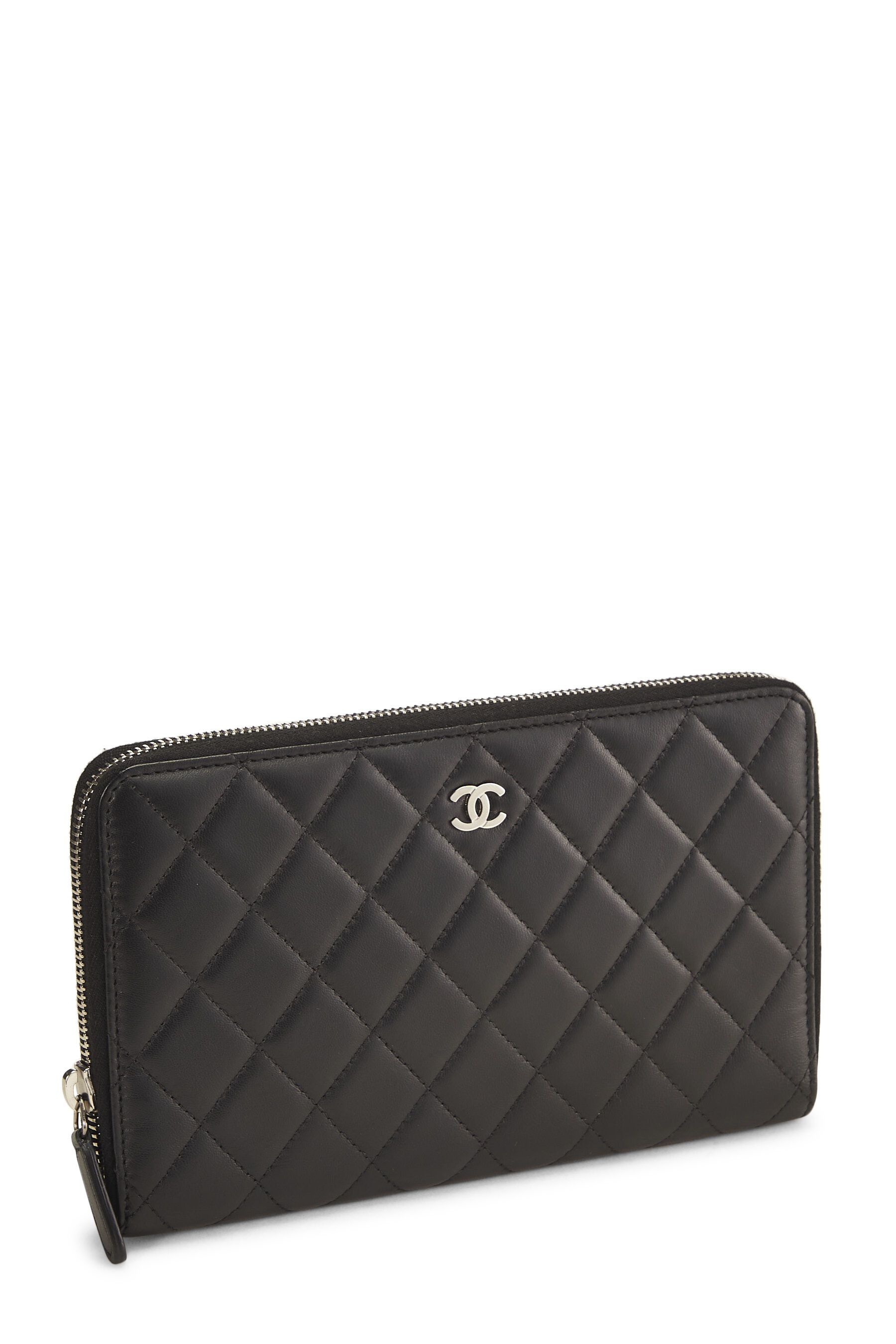 Chanel Black Quilted Lambskin 'CC' Organizer Wallet Q6A0LZ1IKB000