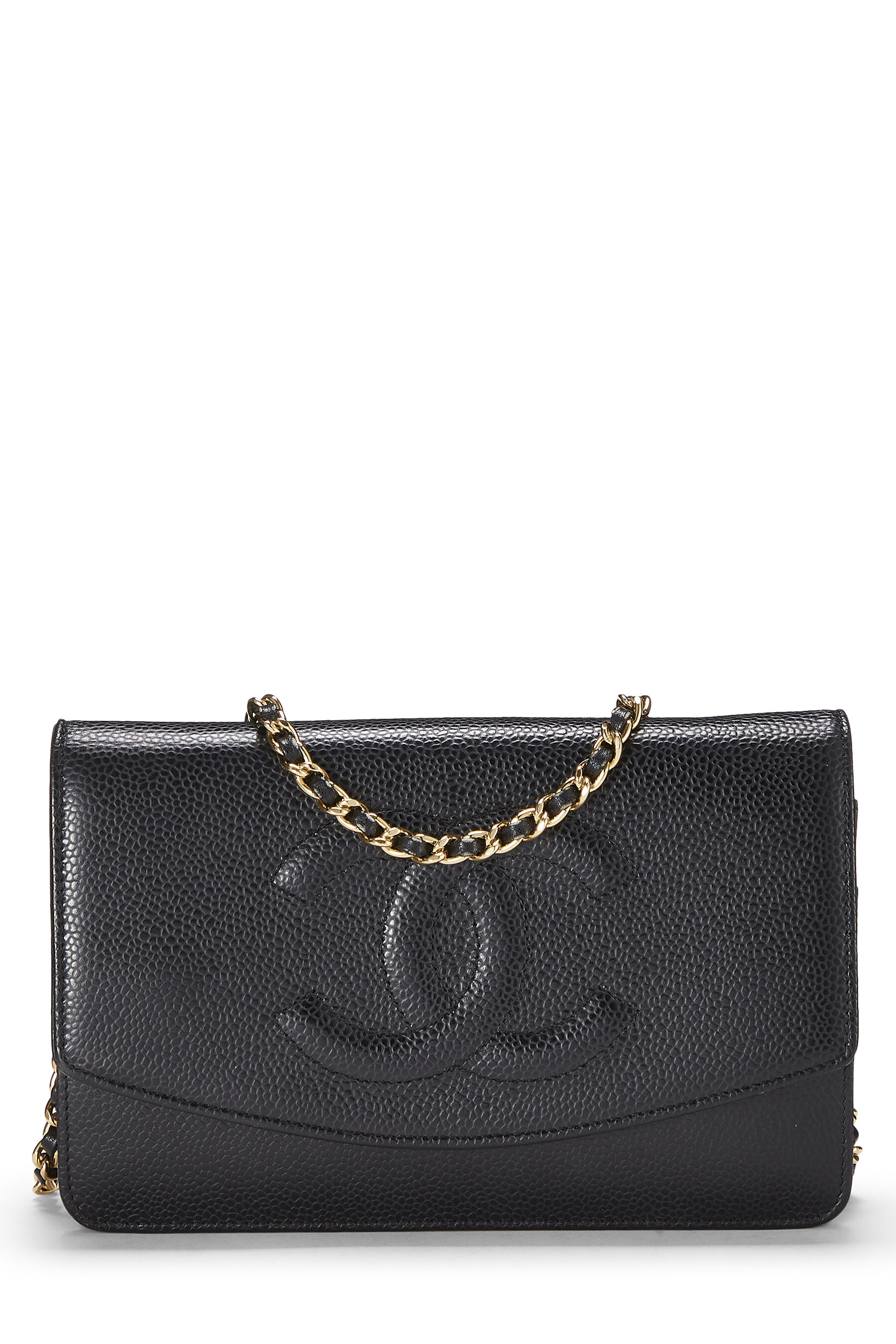 Chanel - Black Caviar Timeless Wallet on Chain (WOC)