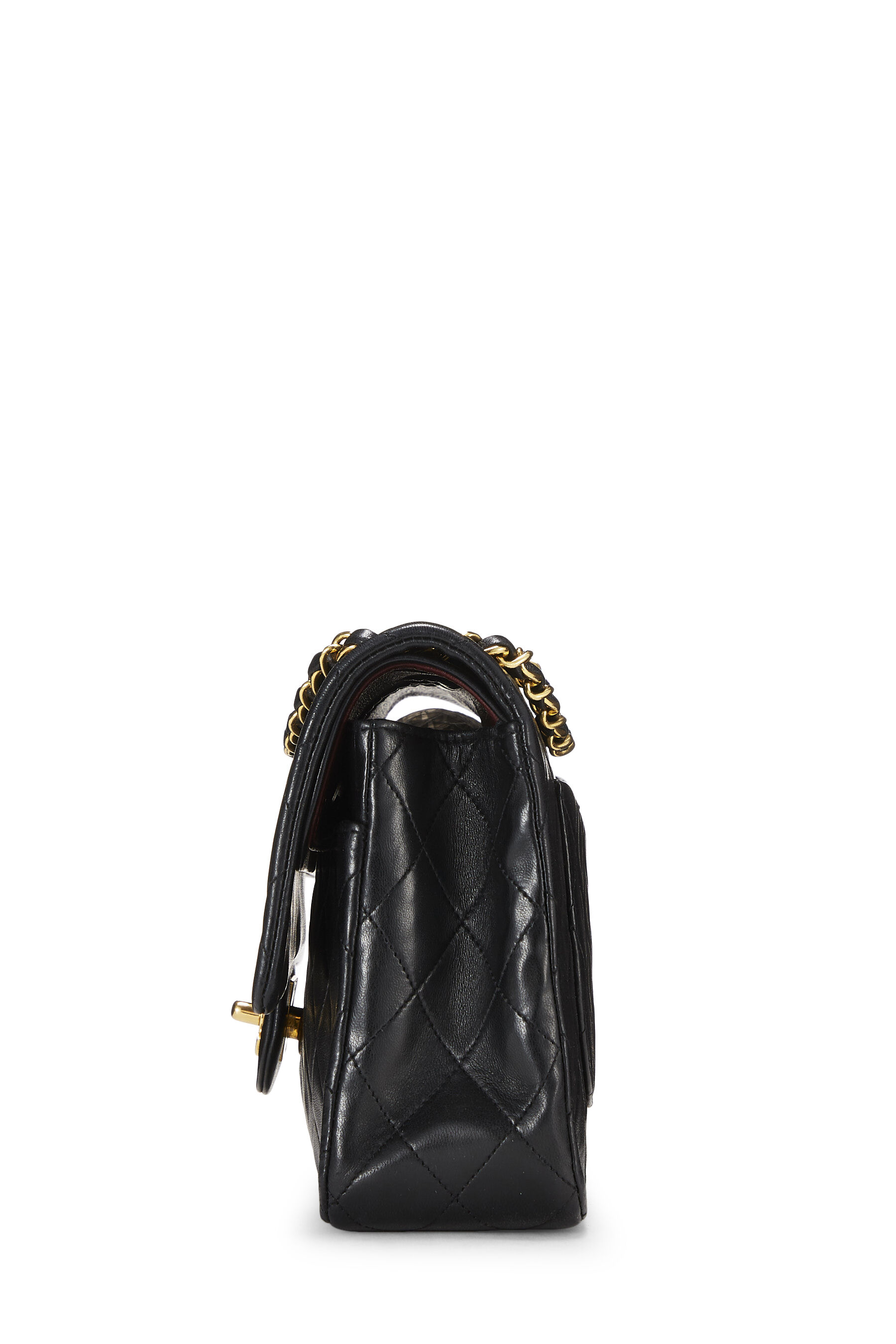 chanel bag black on black handle