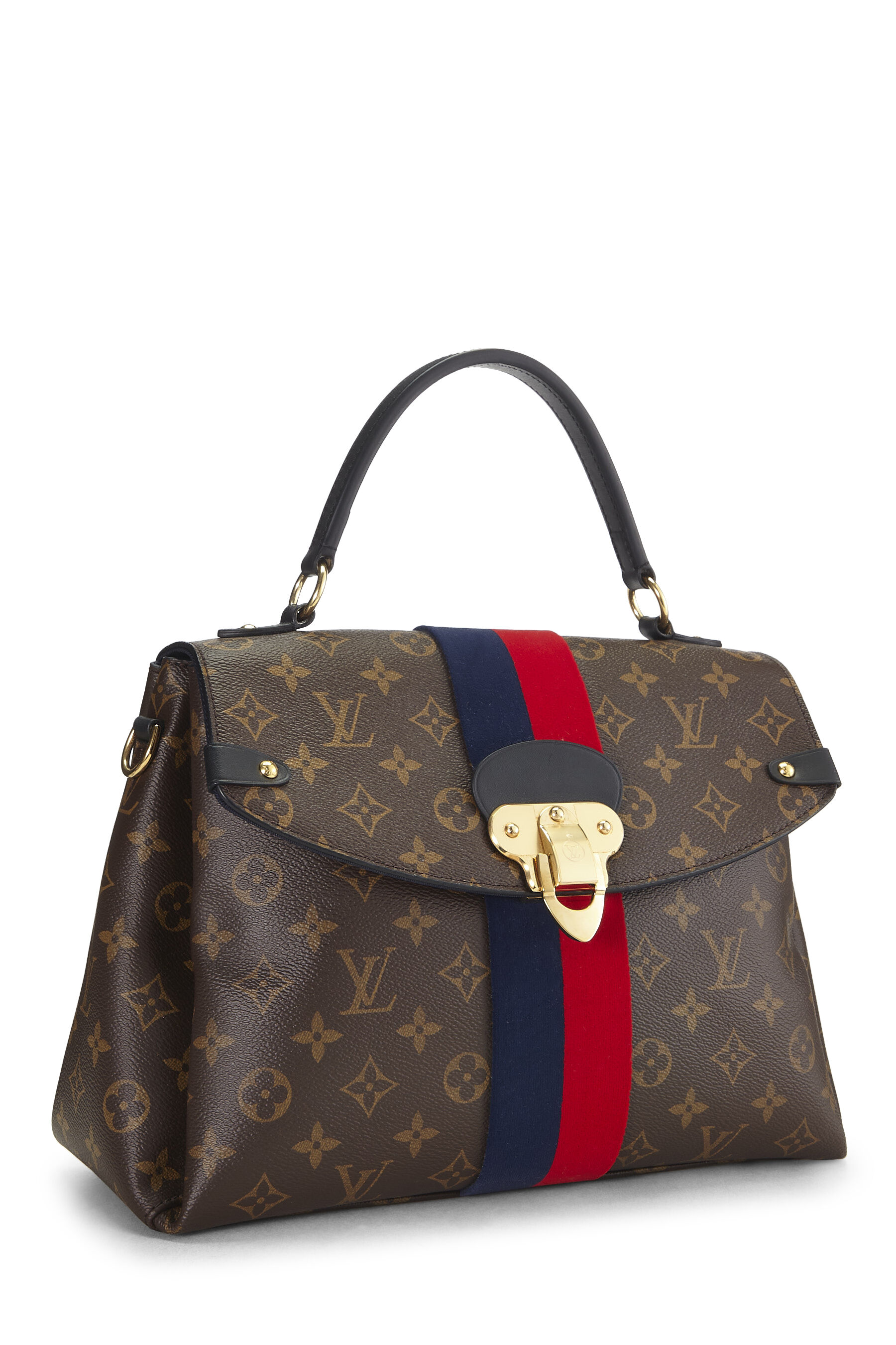 Louis Vuitton Monogram Canvas Striped Georges MM QJB2611YRA003 | WGACA 