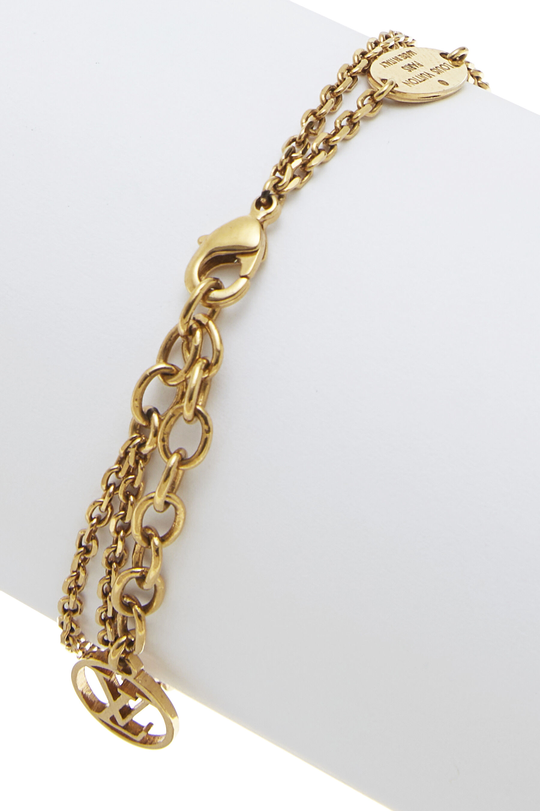 Louis Vuitton Nanogram Tag Bracelet Silver/Pink in Gold/Silver Metal - US