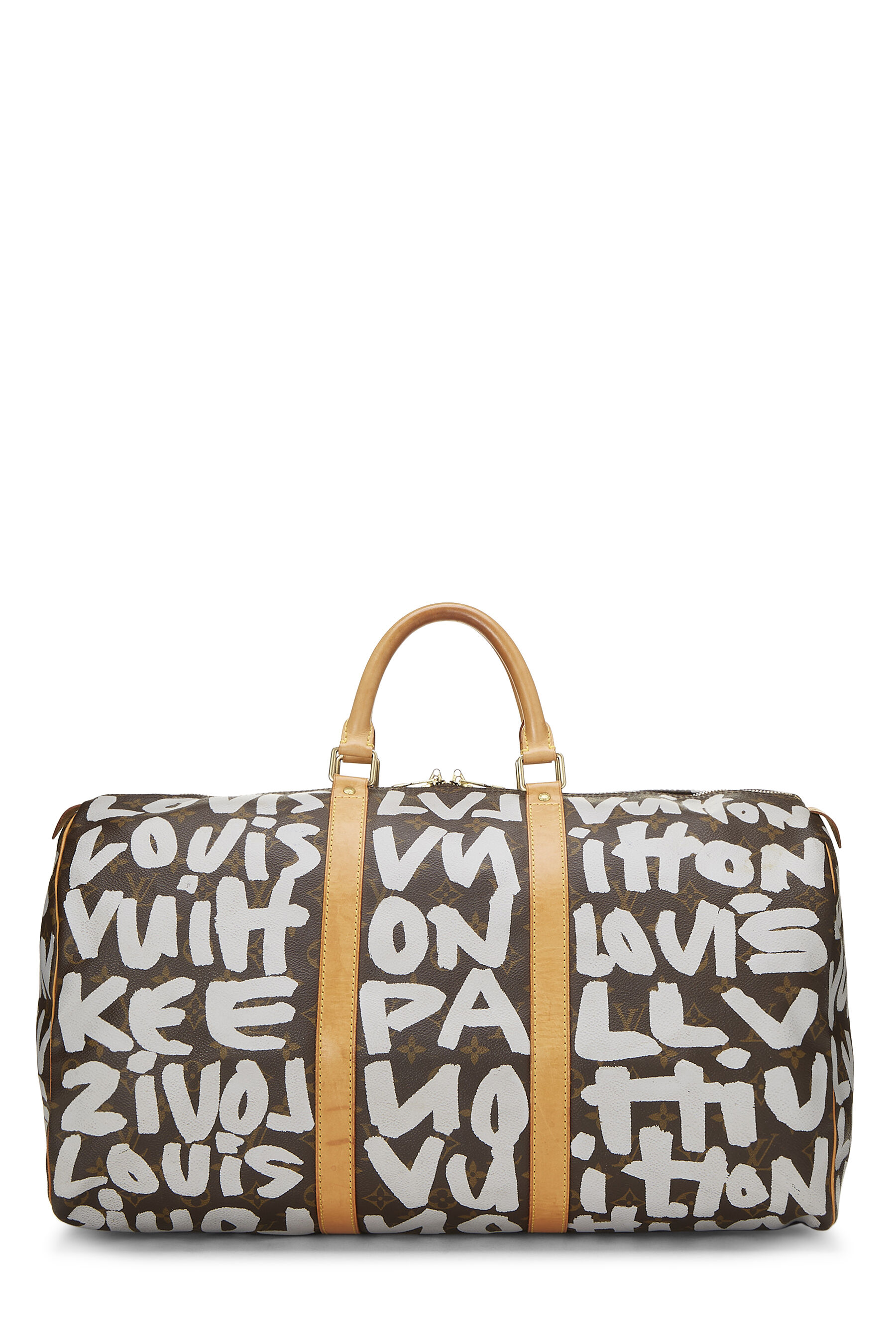 Louis Vuitton Stephen Sprouse Graffiti Monogram Canvas Calfskin Keepall 50  Bag LV-B0204P-0133