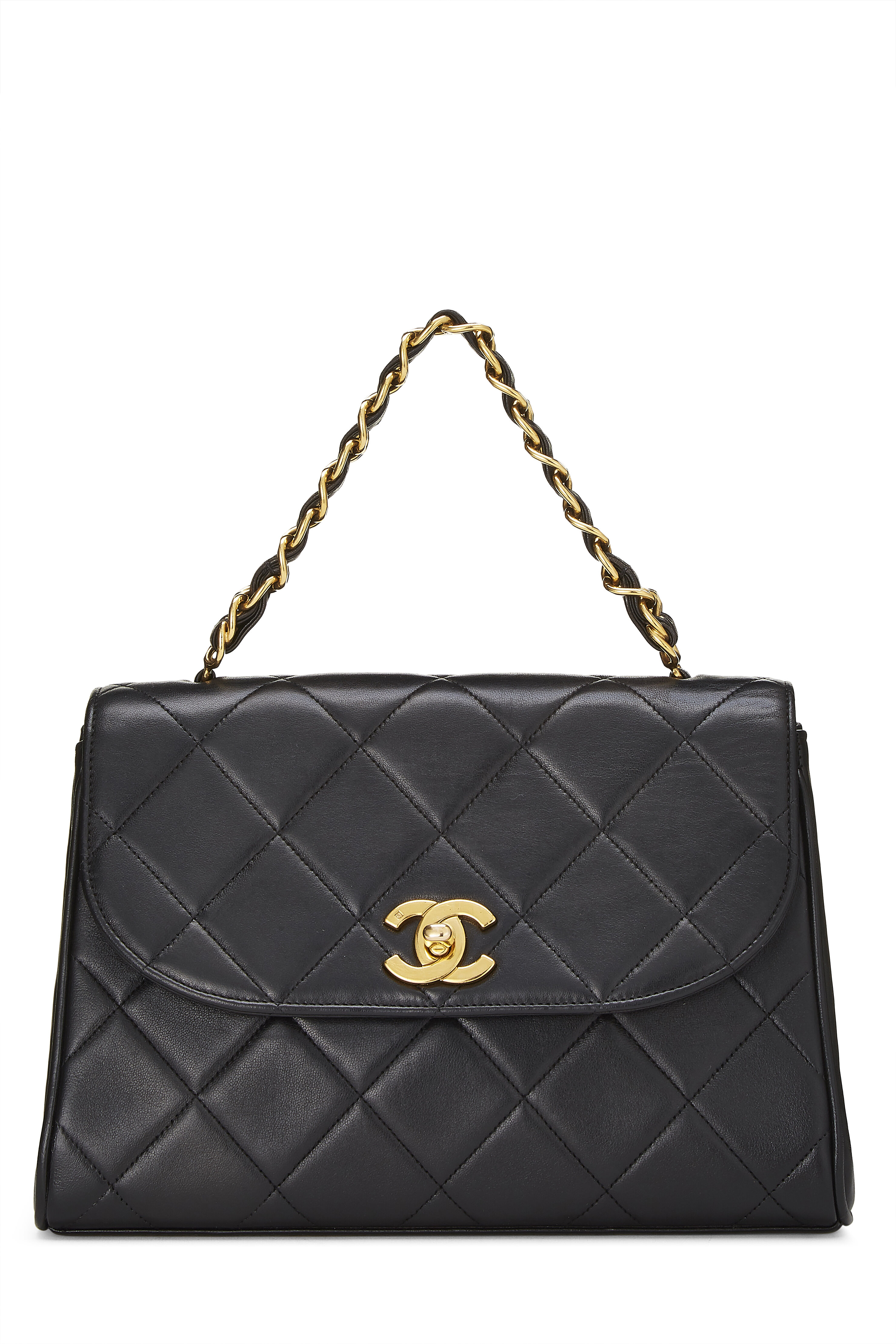 Chanel - Black Quilted Lambskin Handbag