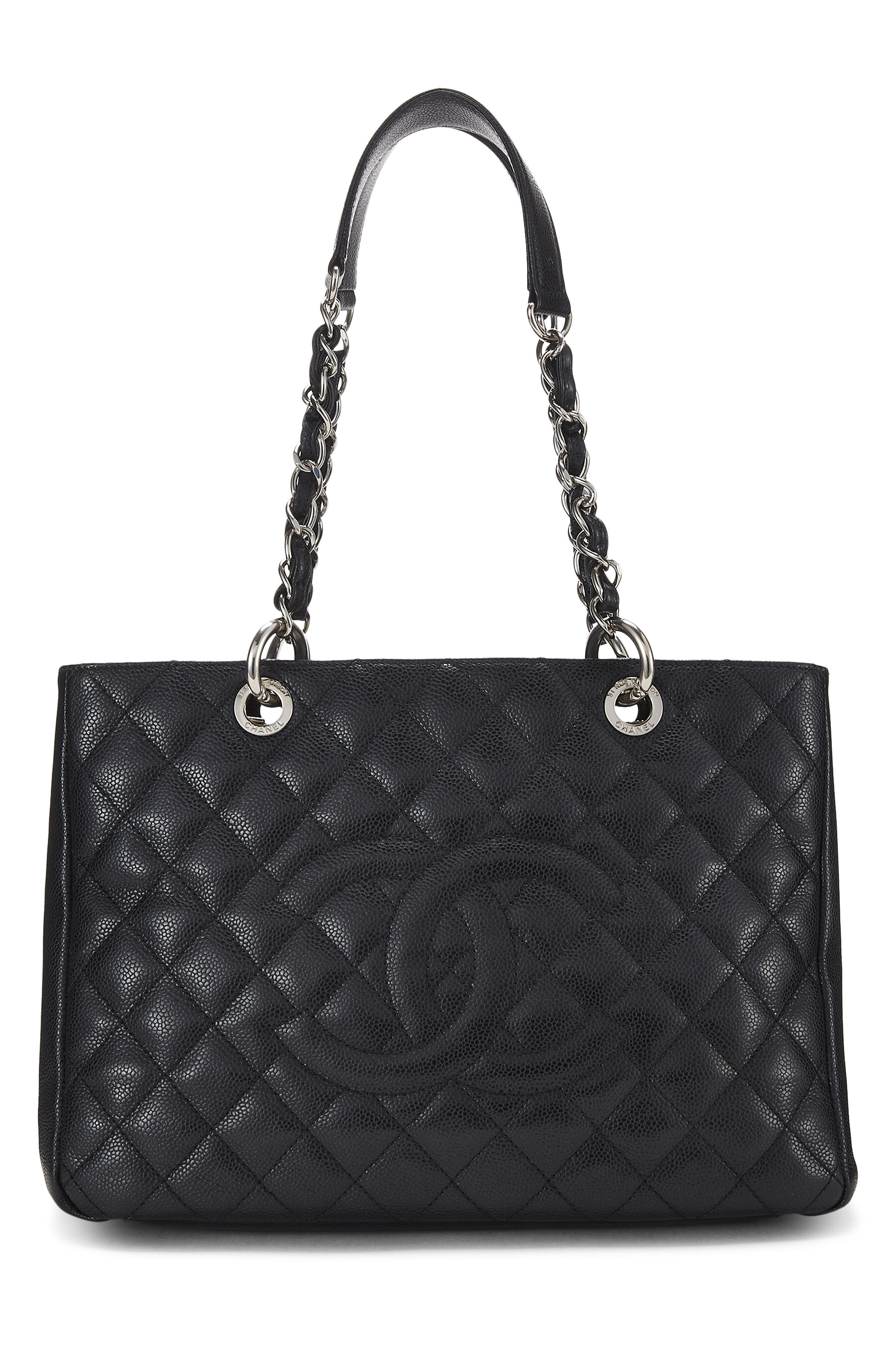 Chanel - Black Quilted Caviar Grand Shopping Tote (GST)