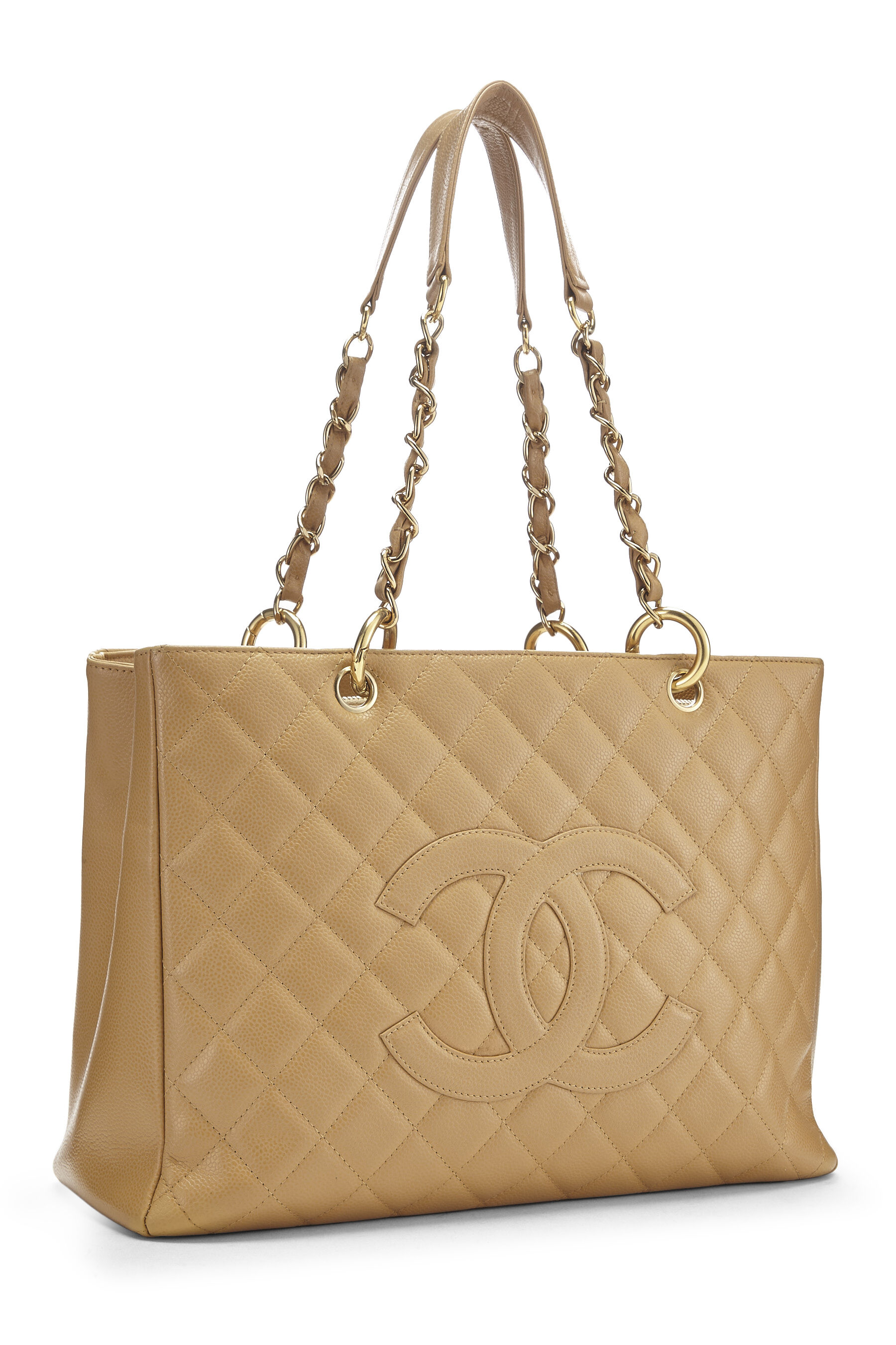 Chanel Caviar Quilted Grand Shopping Tote Beige — BLOGGER ARMOIRE