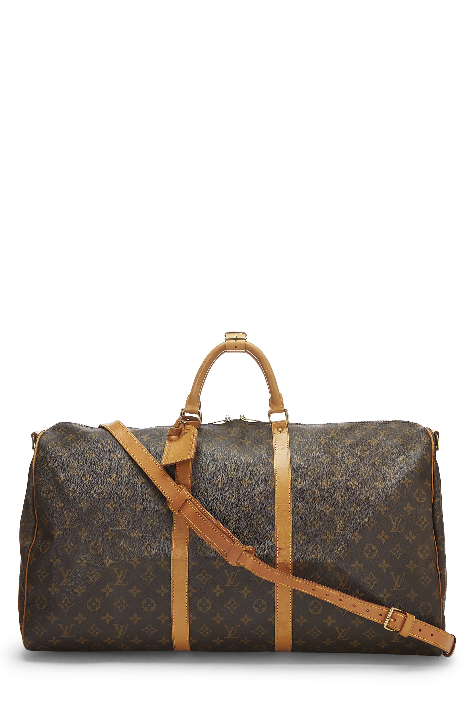 Louis Vuitton Boston Bag Women M41422 Keepall 60 Monogram W/Shoulder Strap