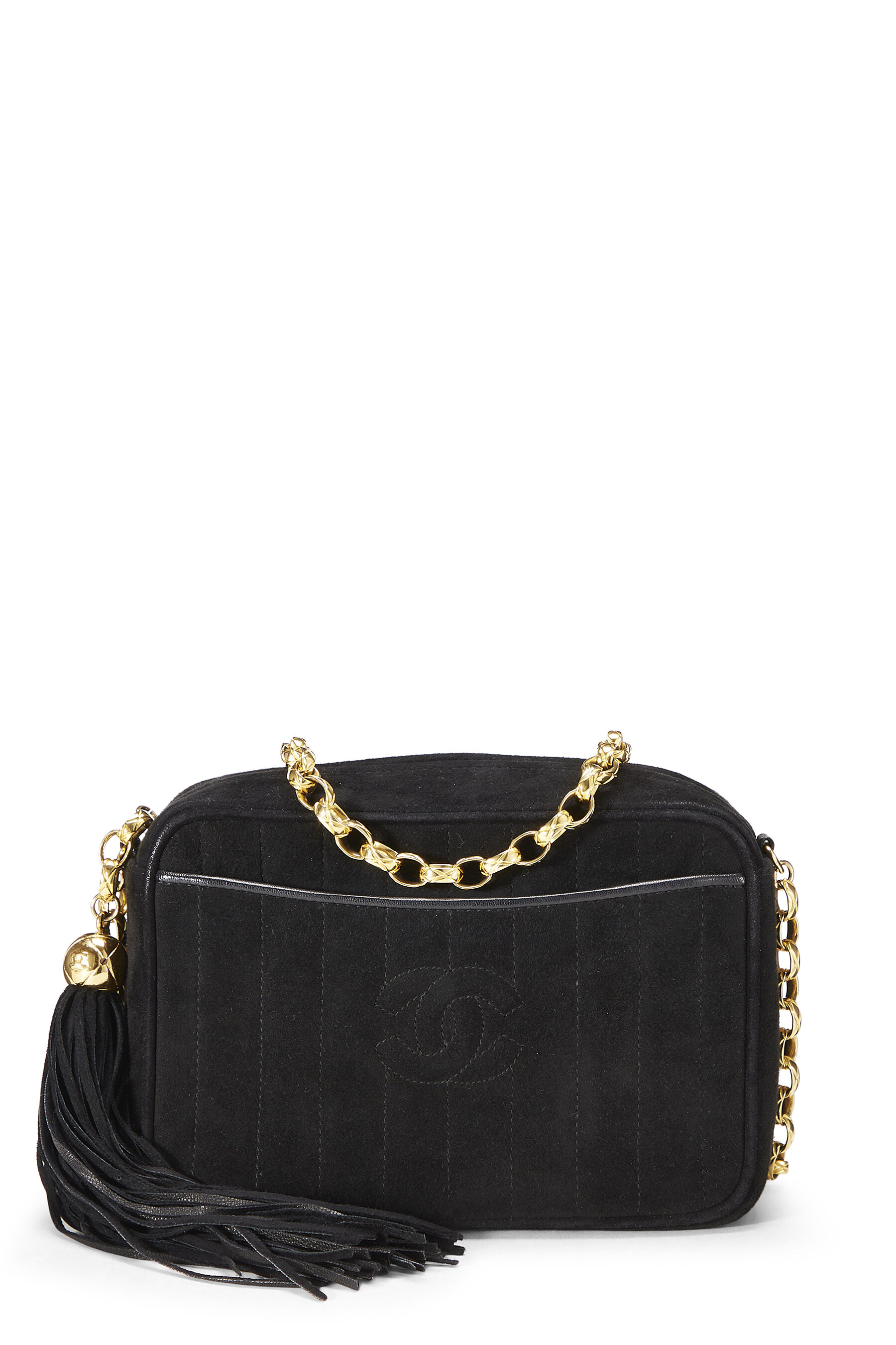 Chanel Vintage Bijoux Chain Camera Bag - Black Crossbody Bags, Handbags -  CHA755219