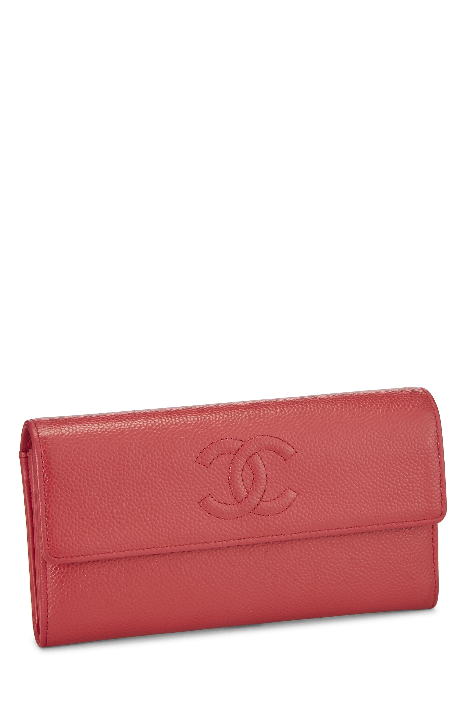 Chanel Pink Caviar Timeless 'CC' Long Wallet Q6A1O30FPB010