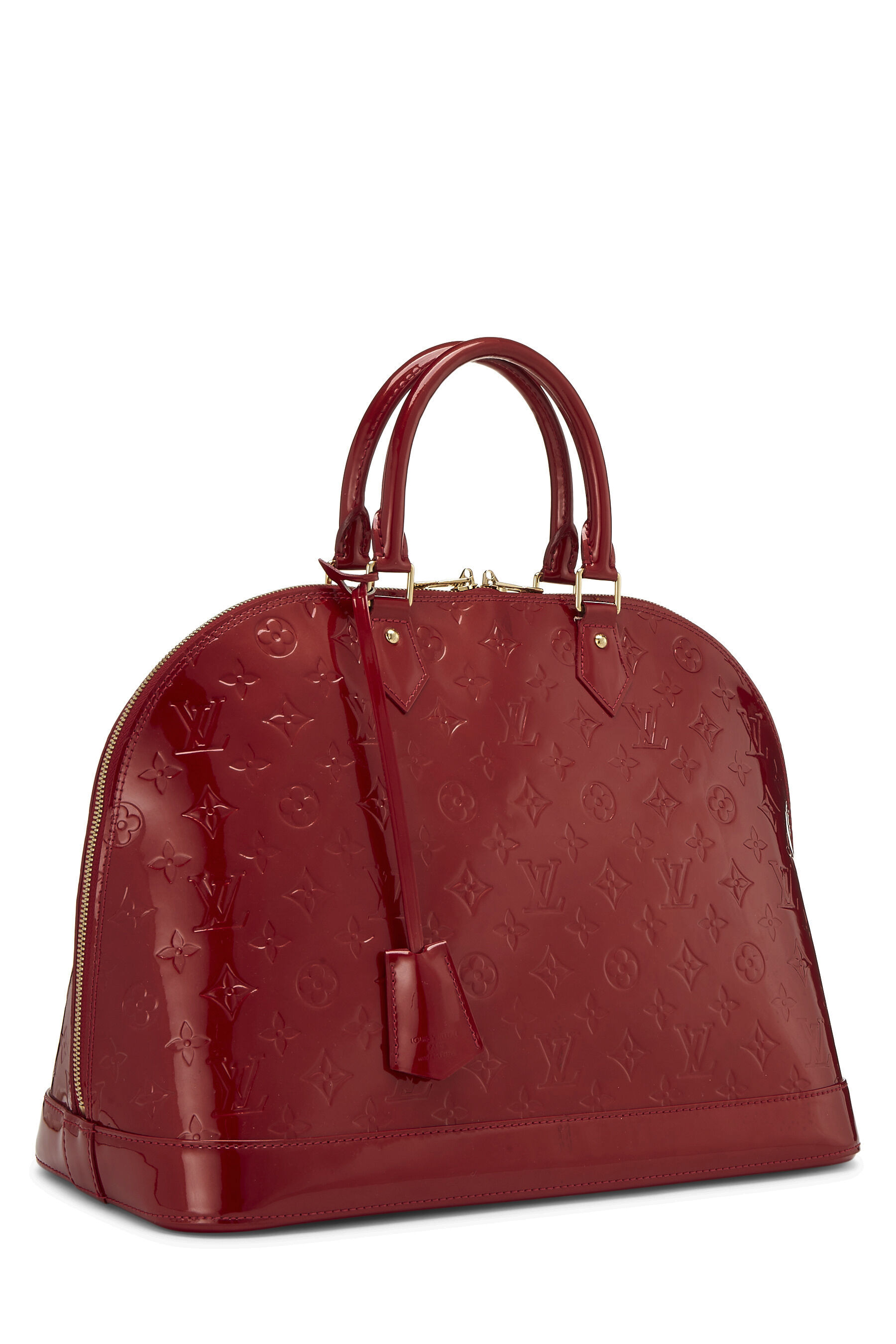 Louis Vuitton Alma PM Burgundy Patent Gold Hardware – Coco Approved Studio