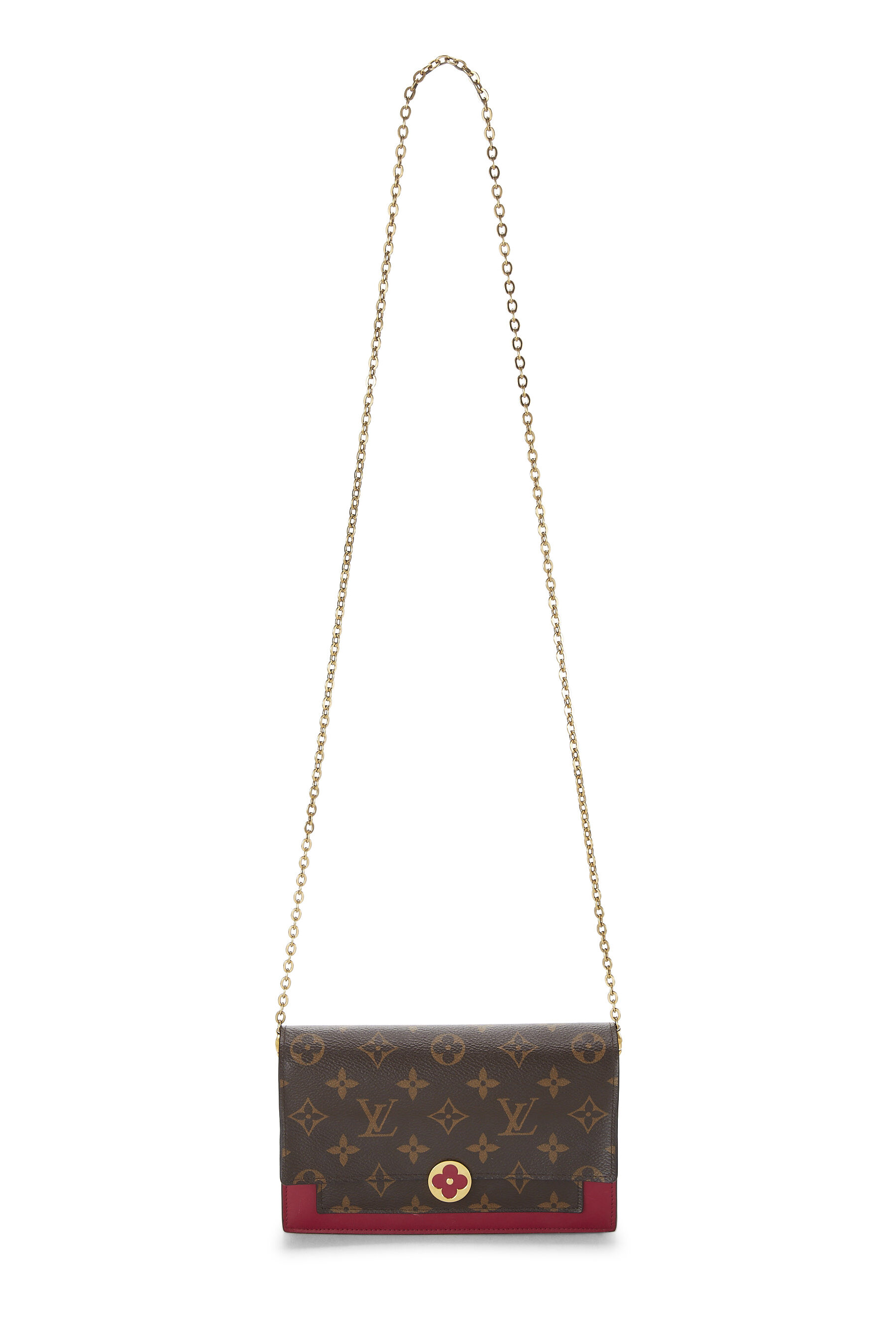 Louis Vuitton, Bags, Louis Vuitton Monogram Flore Chain Wallet