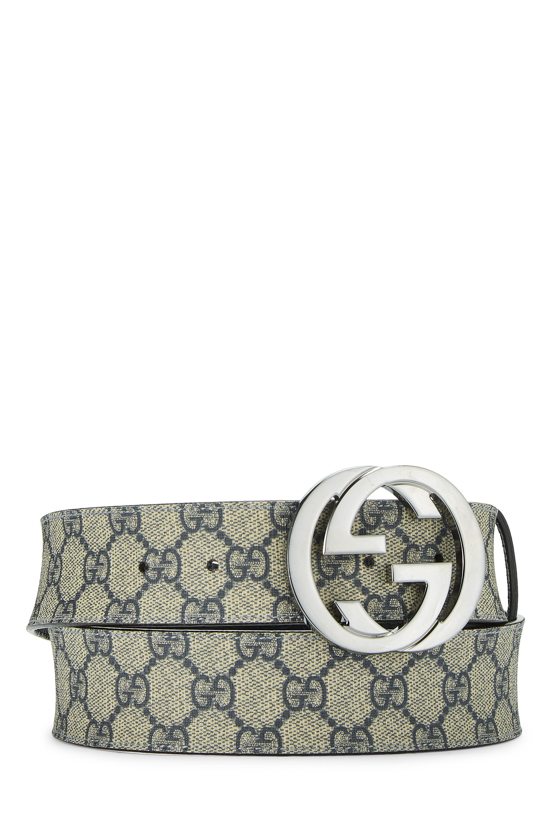 Gucci Navy Original GG Supreme Canvas Belt QFA04I0LNB000 | WGACA