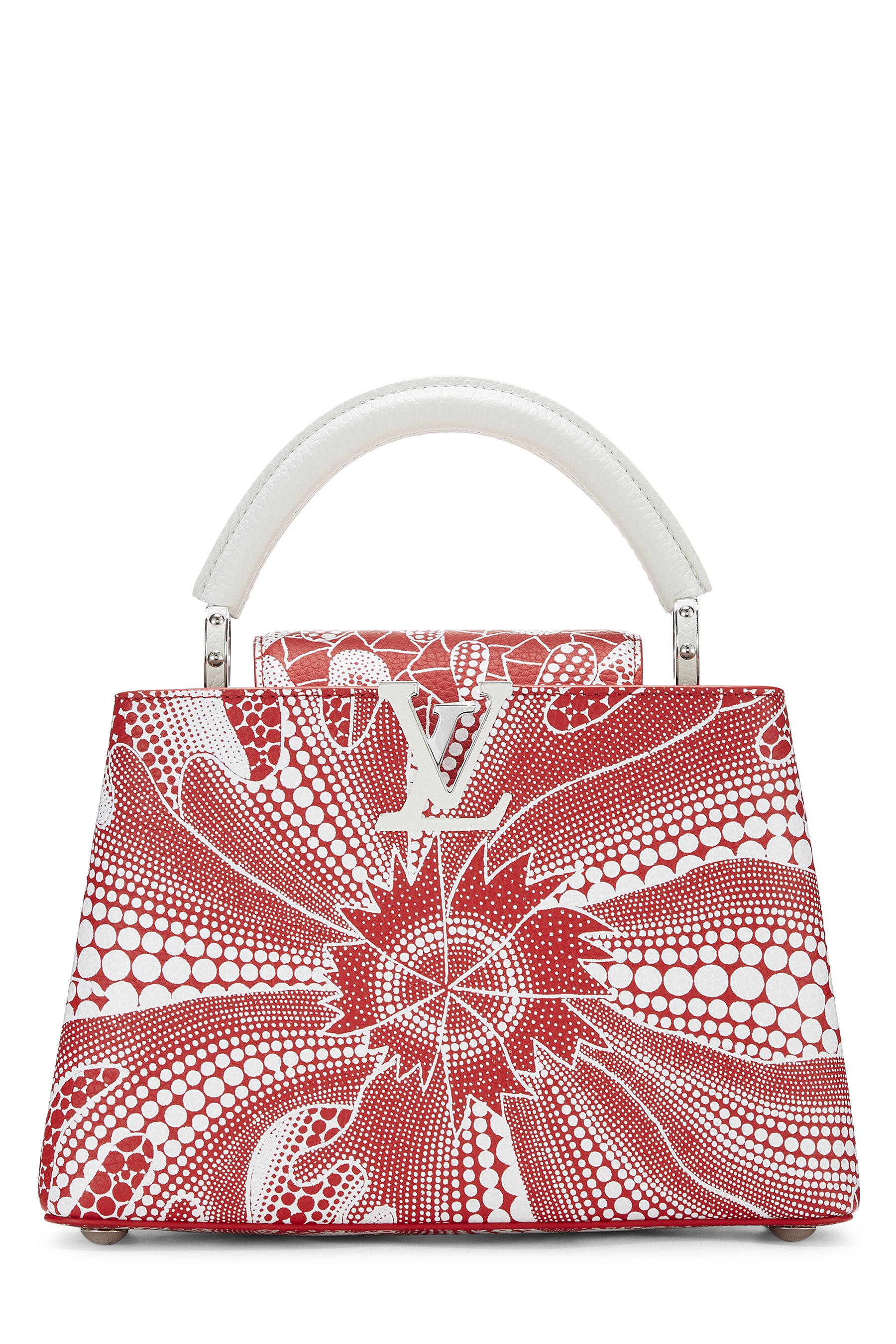 Louis Vuitton x Yayoi Kusama Capucines BB White in Taurillon Bull Calfskin  Leather with Silver-tone - US
