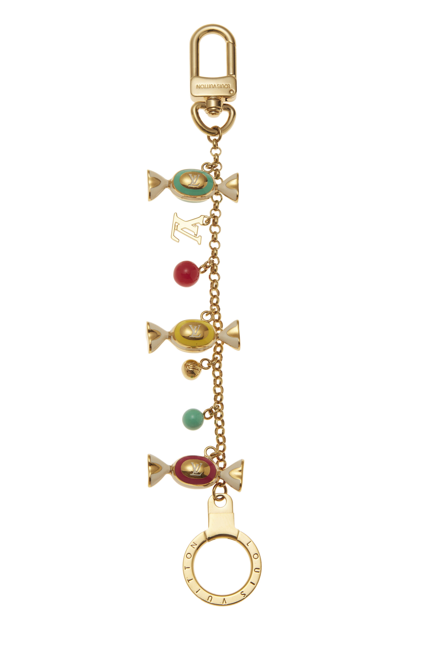 Louis Vuitton - Gold & Multicolored Delice Bag Charm