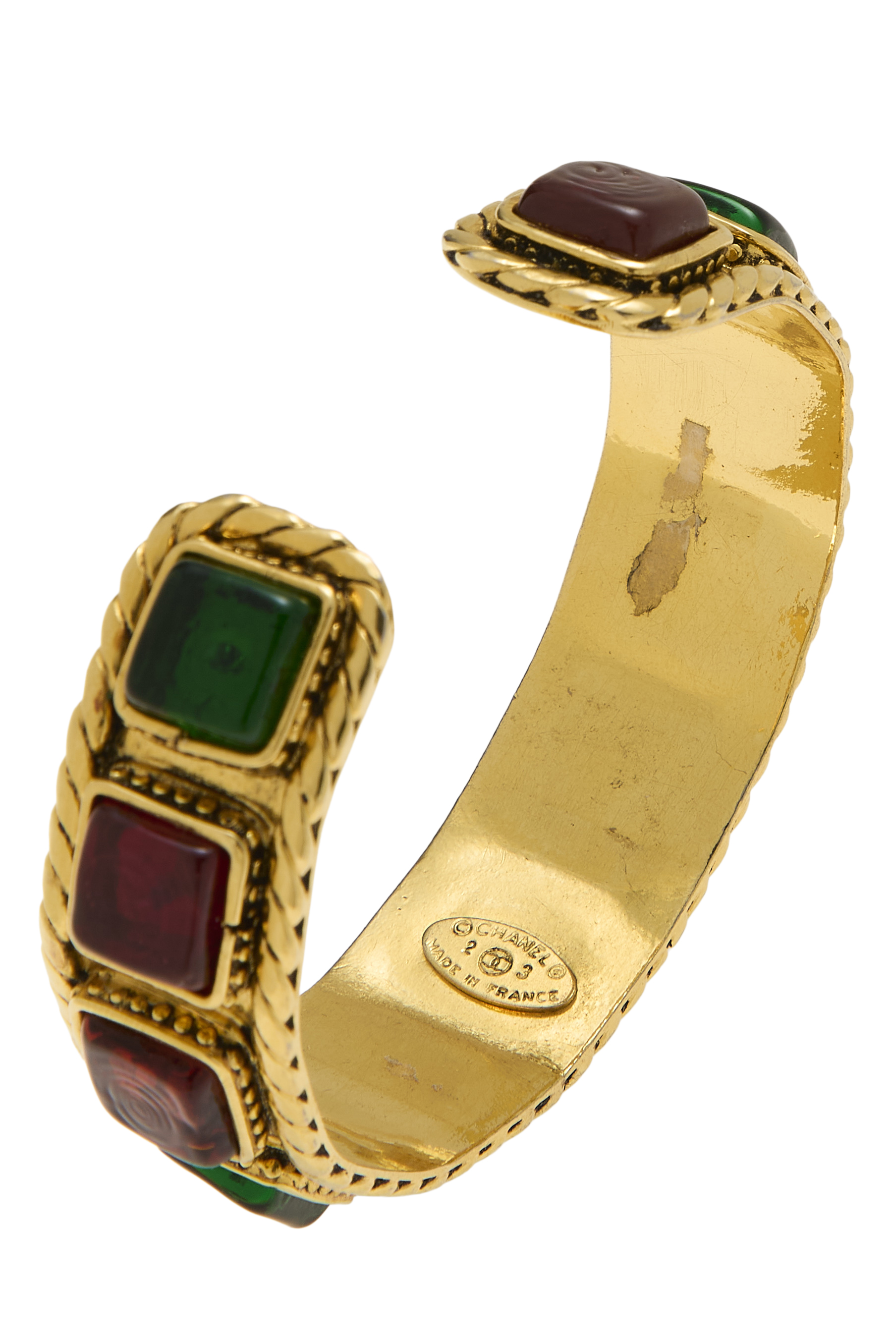 Pre-Owned Multicolor Gripoix Cuff Bracelet Q6J0IP19MB00A
