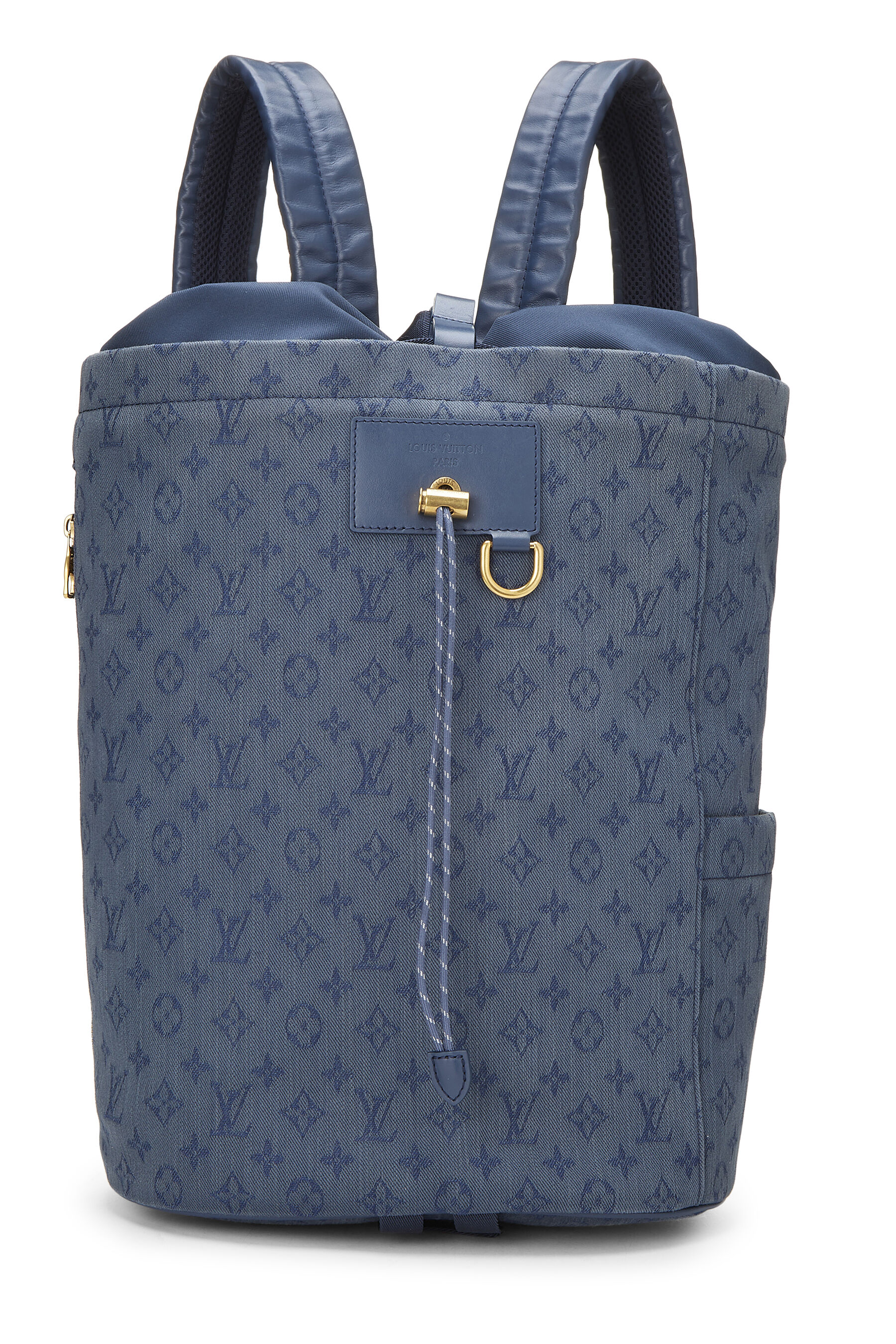 Louis Vuitton - Blue Monogram Denim Chalk Backpack