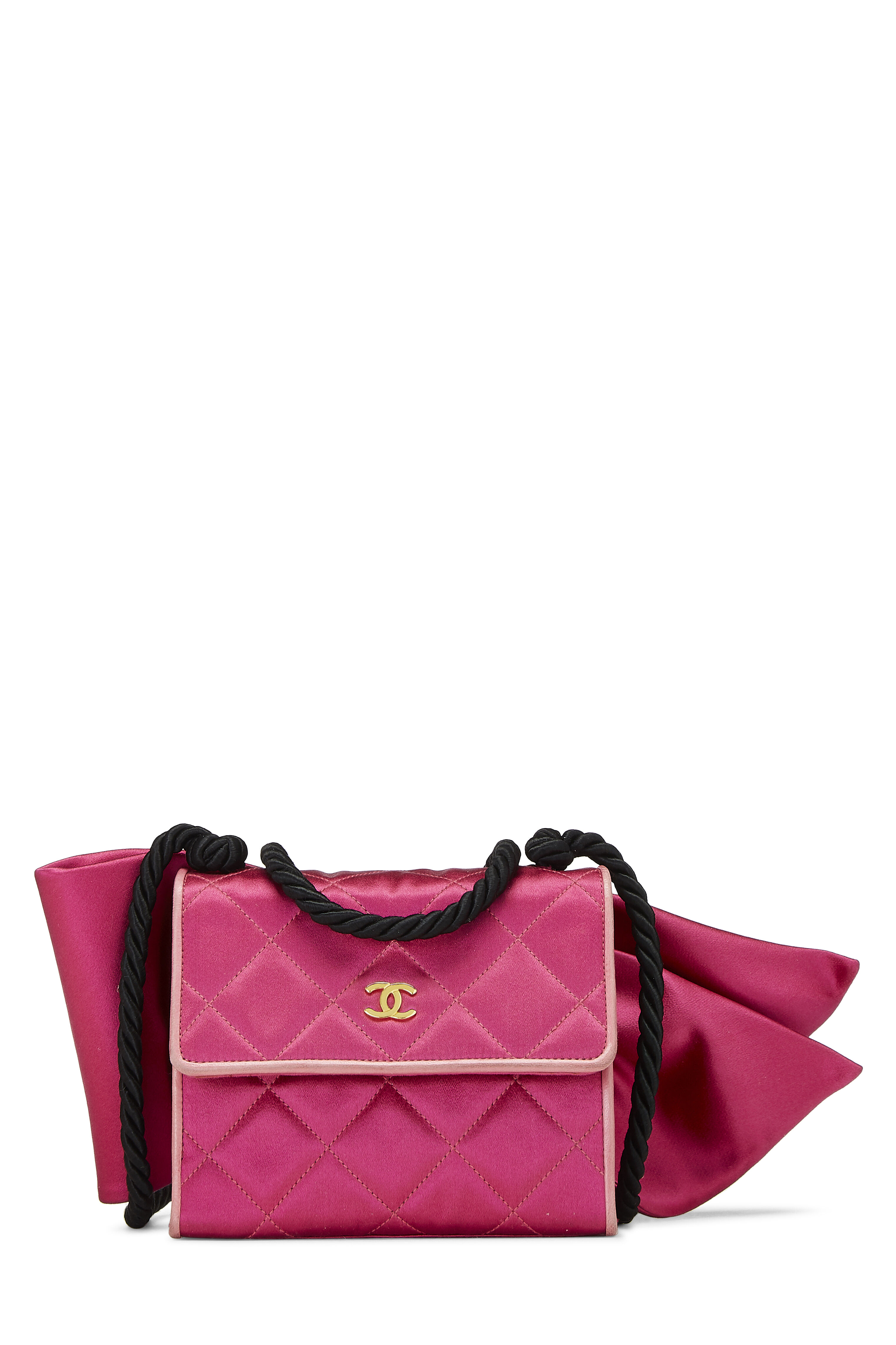 Chanel Pink Quilted Satin Bow Bag Q6BAIT2KPB001