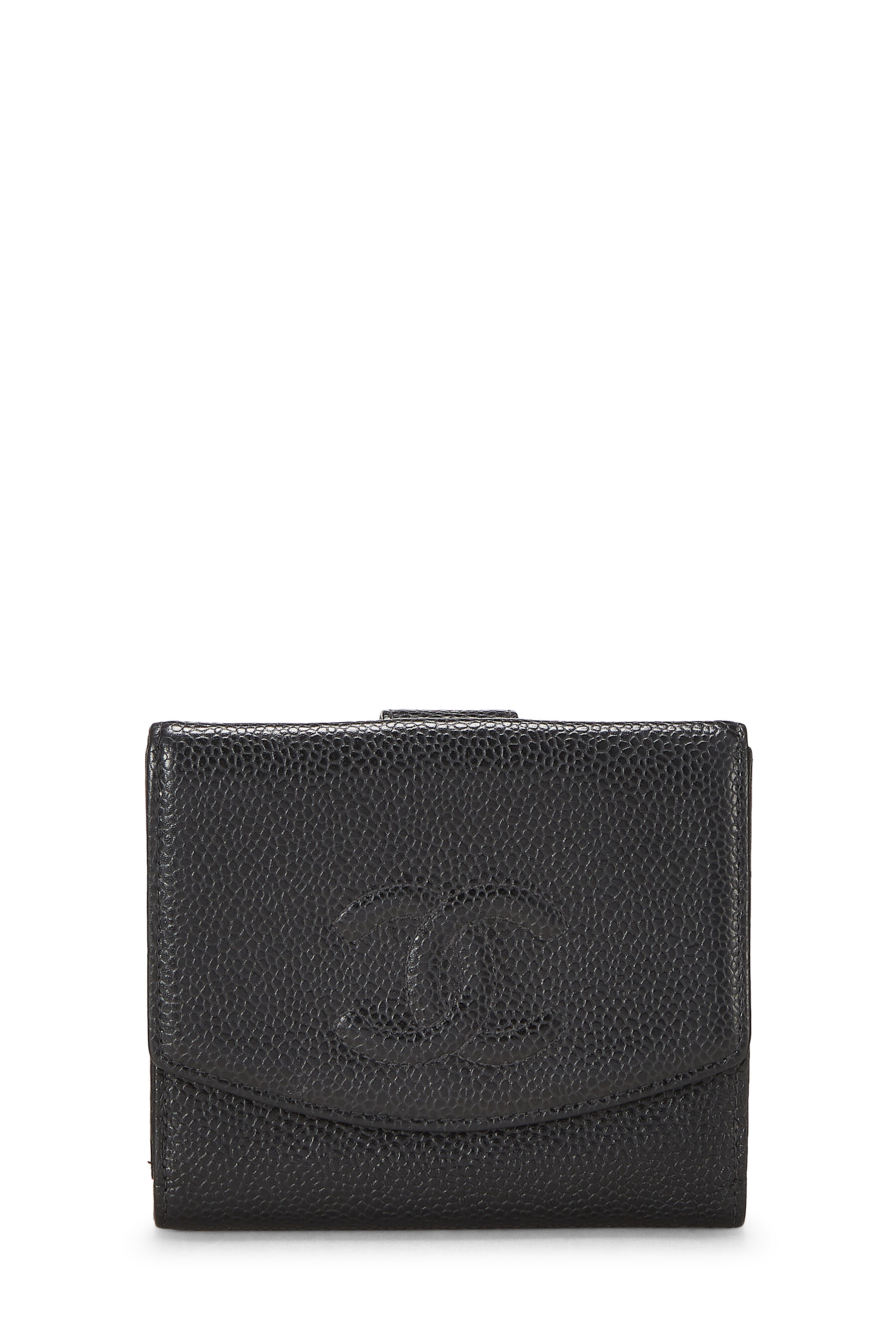 Chanel Black Caviar Timeless CC Compact Wallet Q6A1O40FKB007  WGACA