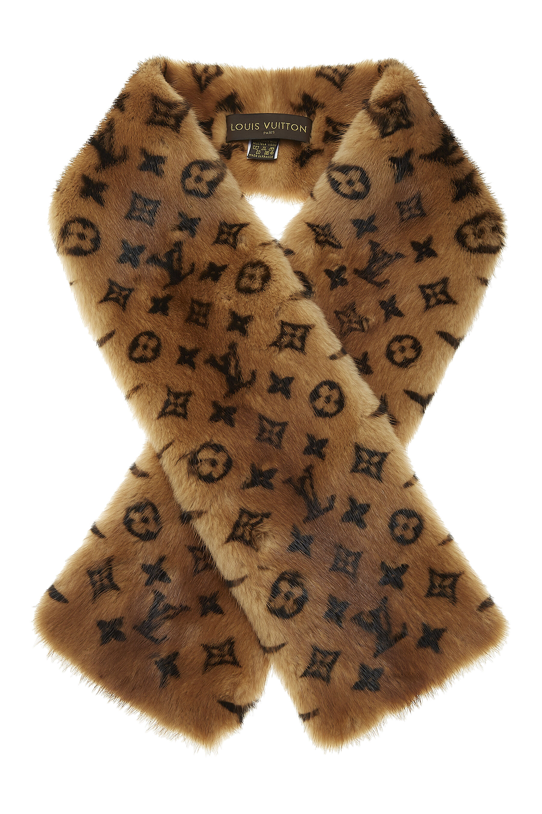 monogram scarf brown louis