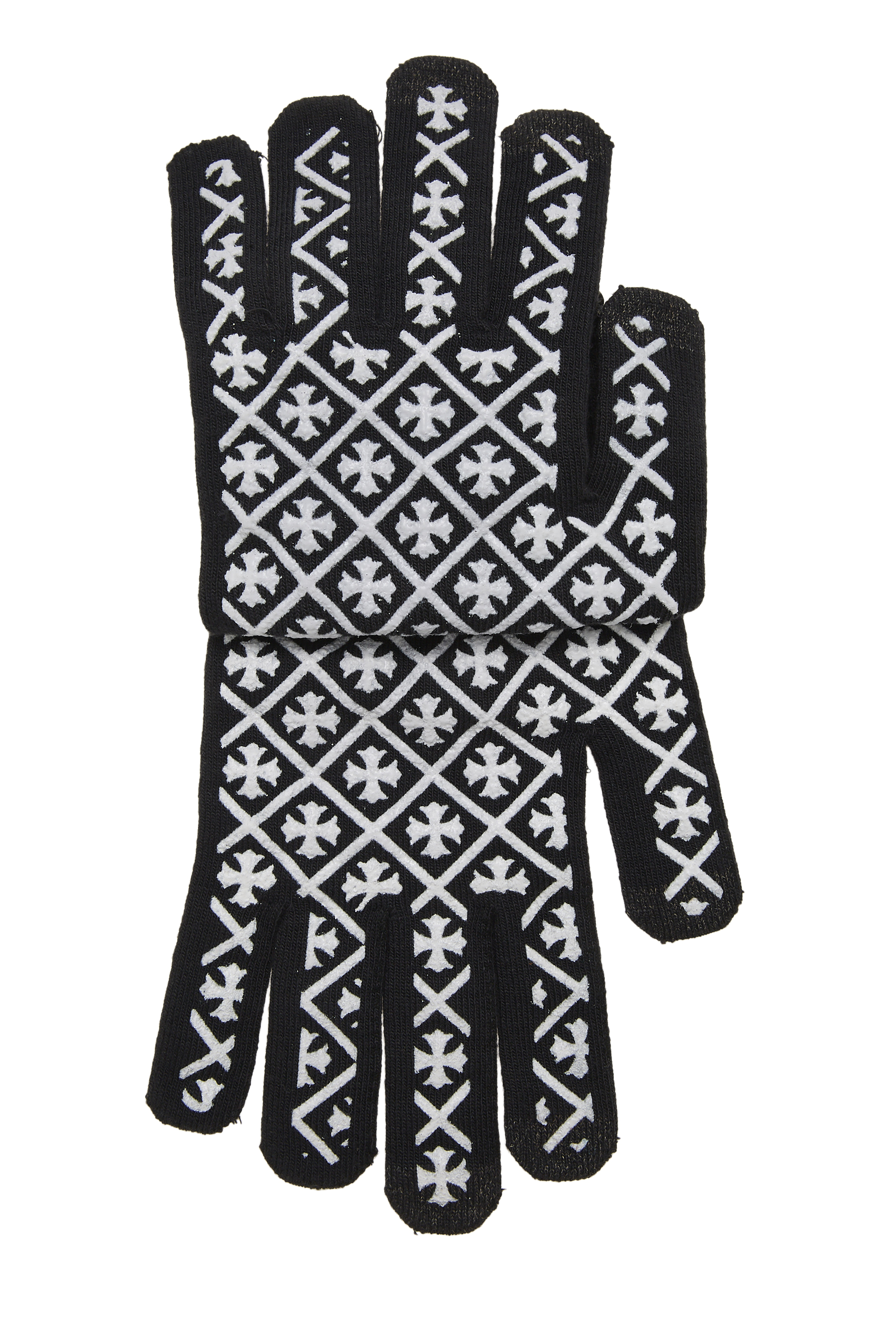 Pre-Owned Black Nylon Checkmate Work Gloves QZA04T21KB000