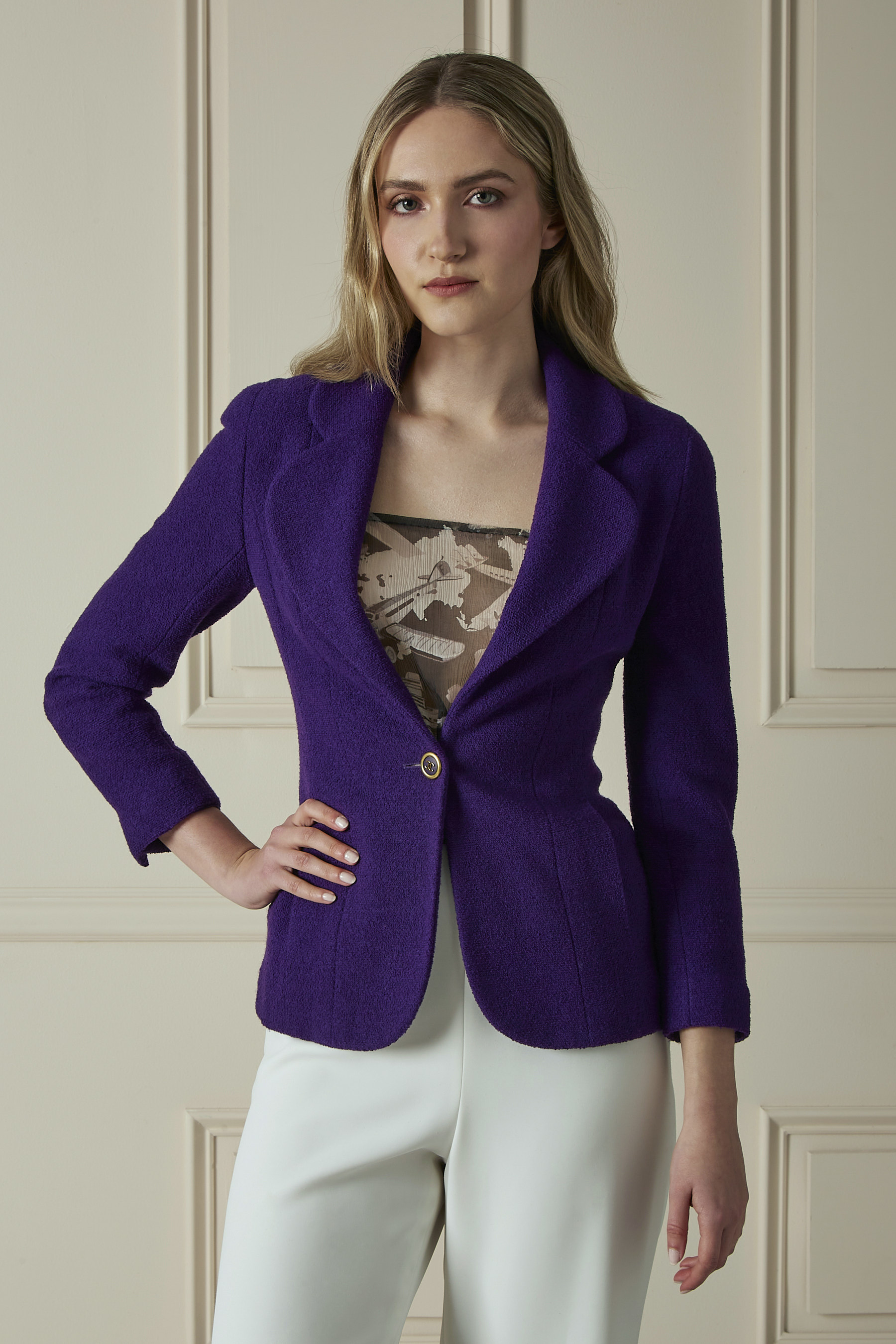 Wool Single Breasted Jacket