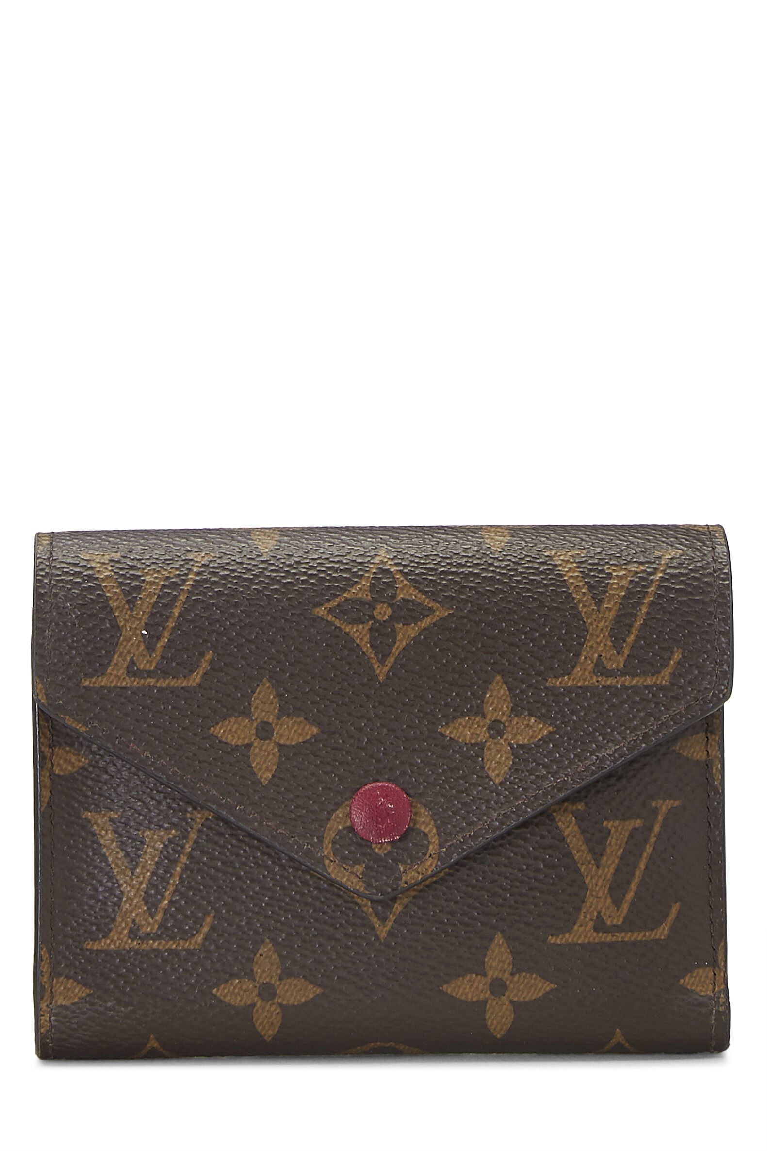 Louis Vuitton Monogram Canvas Victorine Wallet With Flower Charm M64203