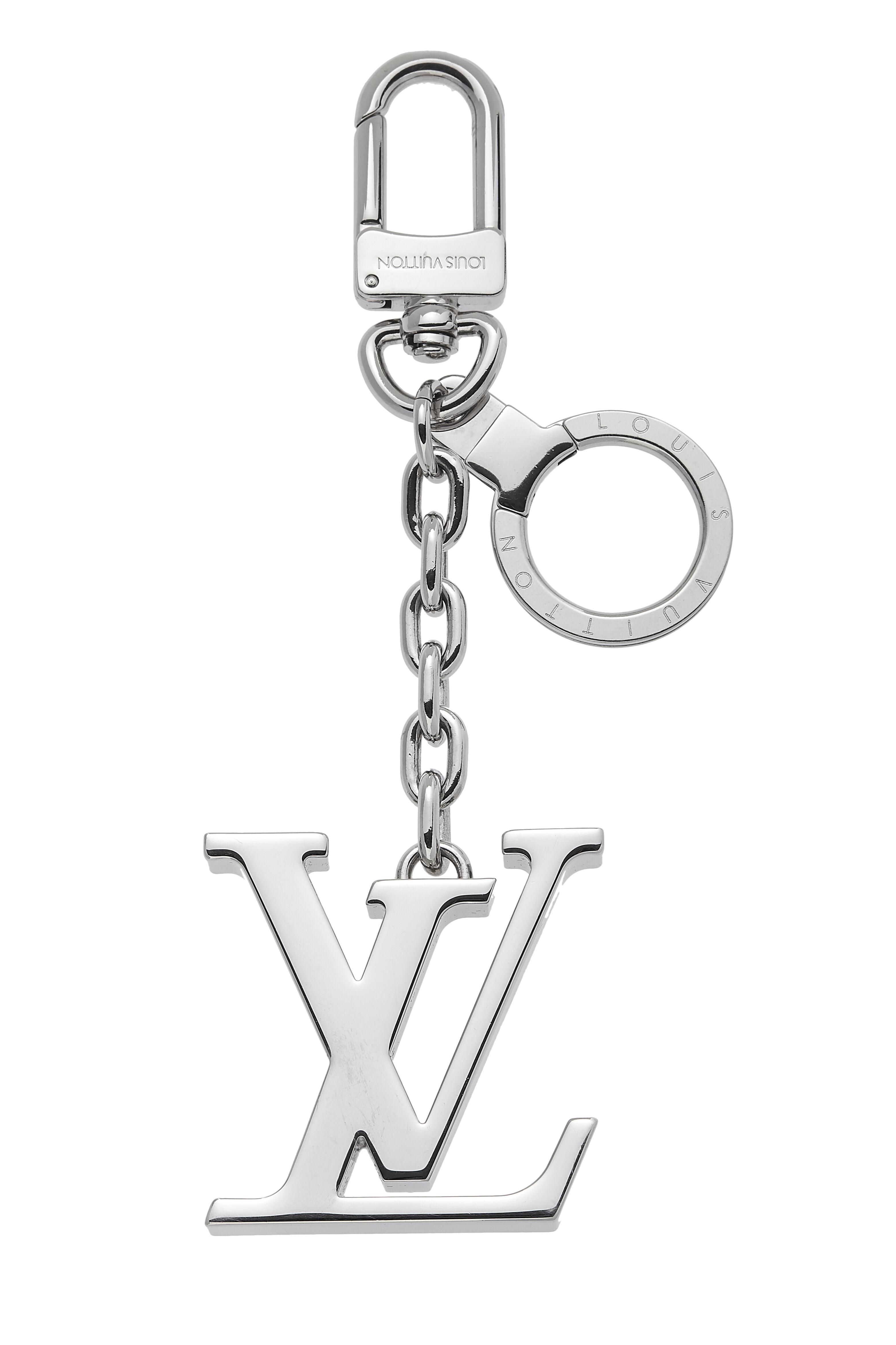 LOUIS VUITTON LV Initials Key Holder Silver 206892