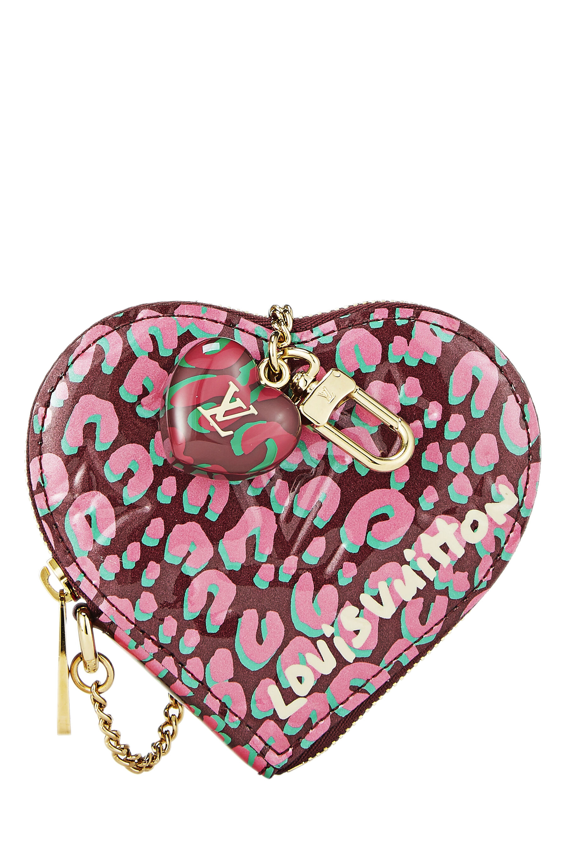 Louis Vuitton Limited Edition Monogram Canvas Leopard Heart Coin Purse -  Yoogi's Closet