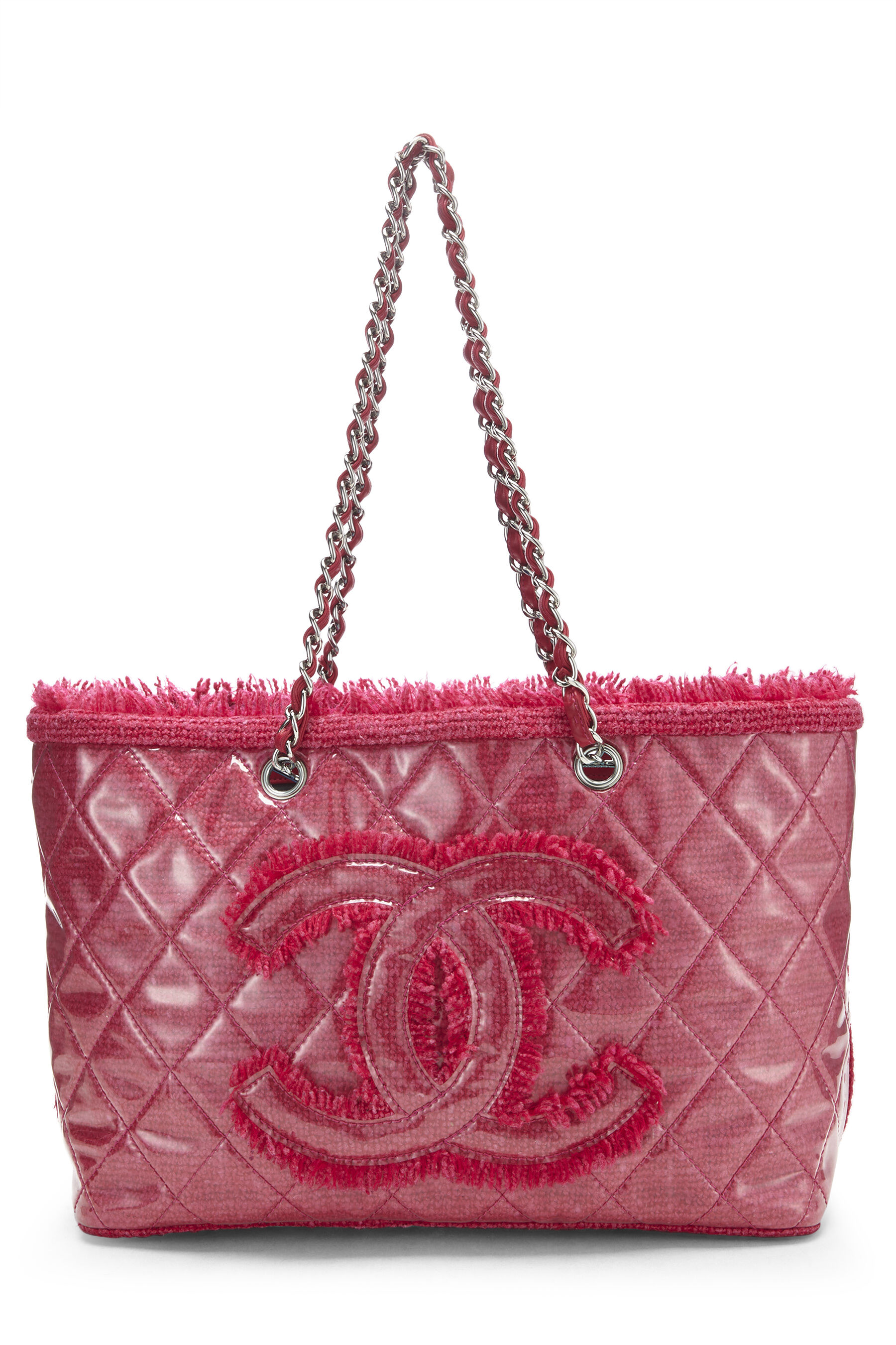 Chanel Pink and Green Large Vinyl Shopper- AWL2458 – LuxuryPromise