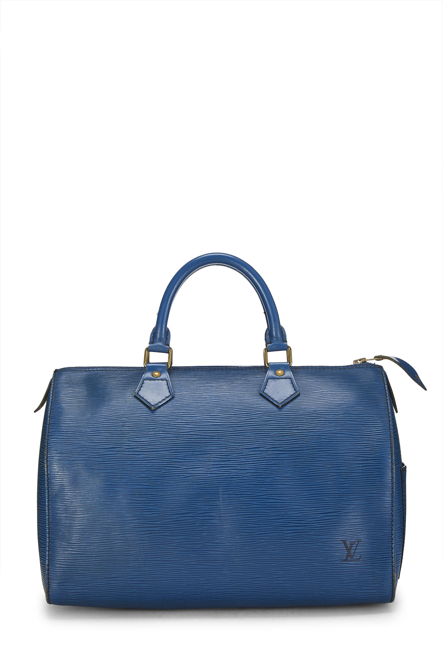 Authentic Louis Vuitton Epi Speedy 30 Hand Boston Bag Blue M43005 LV 7871F